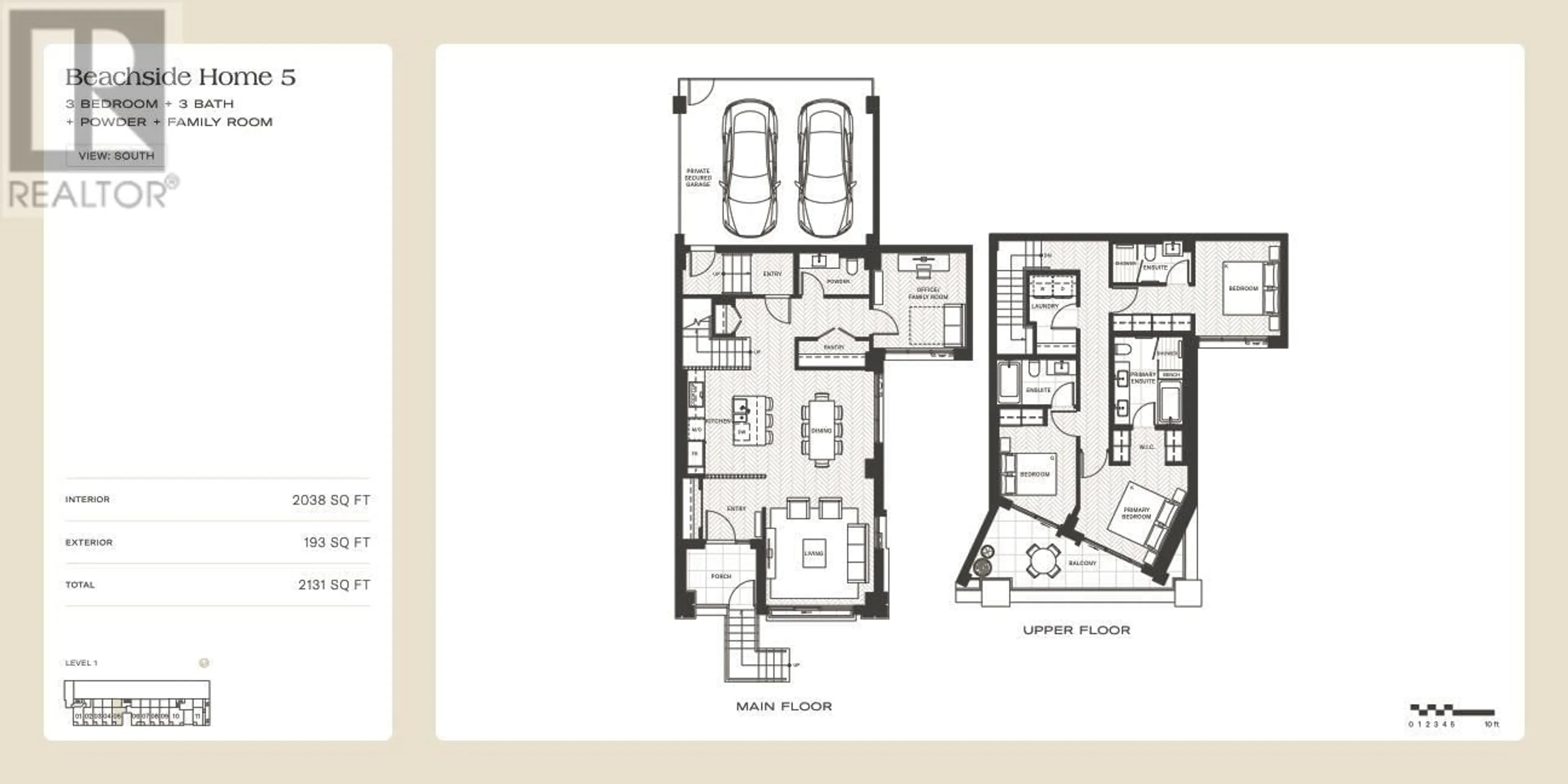 Floor plan for TH5 - 2490 MARINE DRIVE, West Vancouver British Columbia V7V1L1