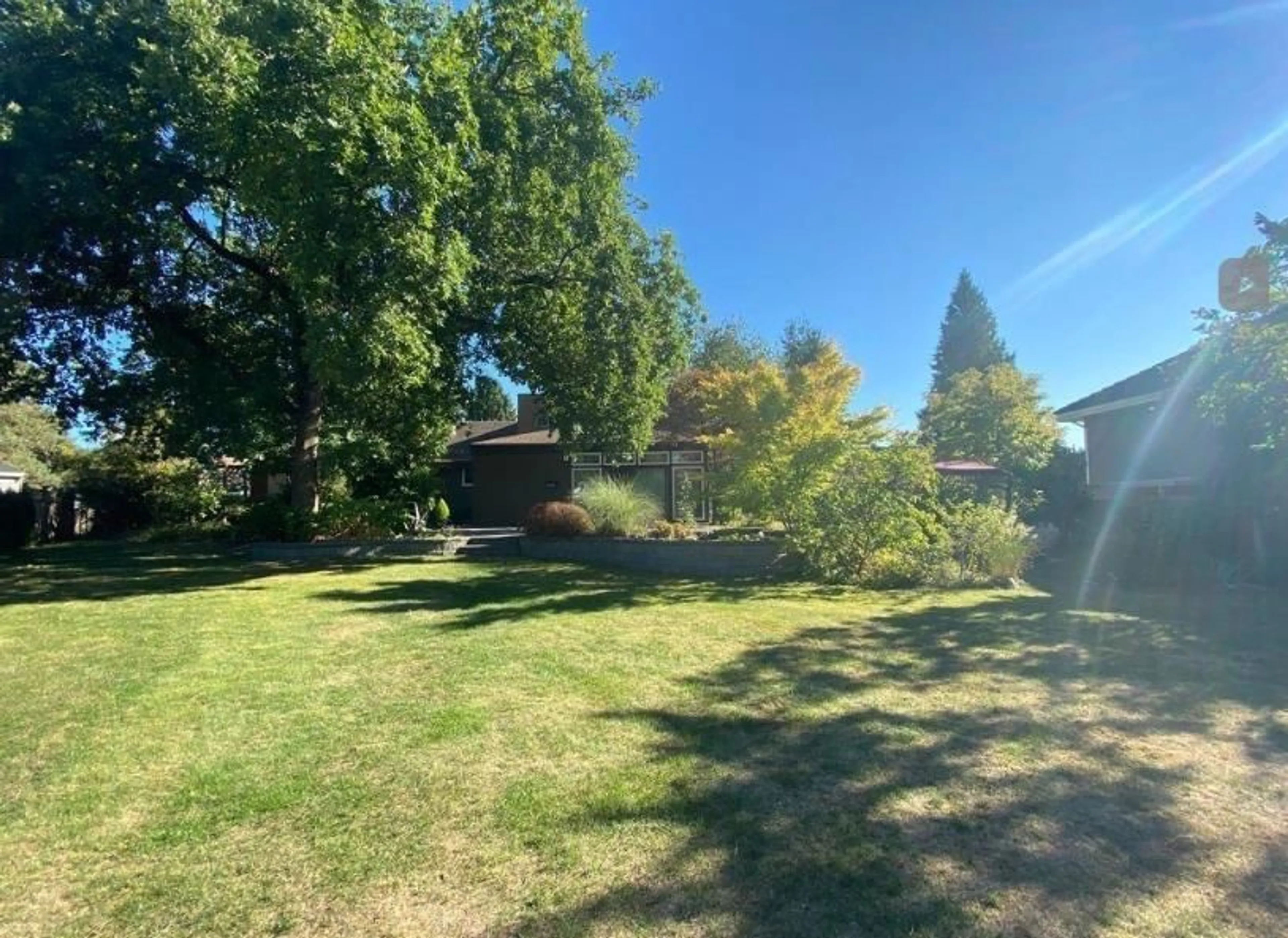 A pic from outside/outdoor area/front of a property/back of a property/a pic from drone, forest/trees view for 14246 102, Surrey British Columbia V3T5A5