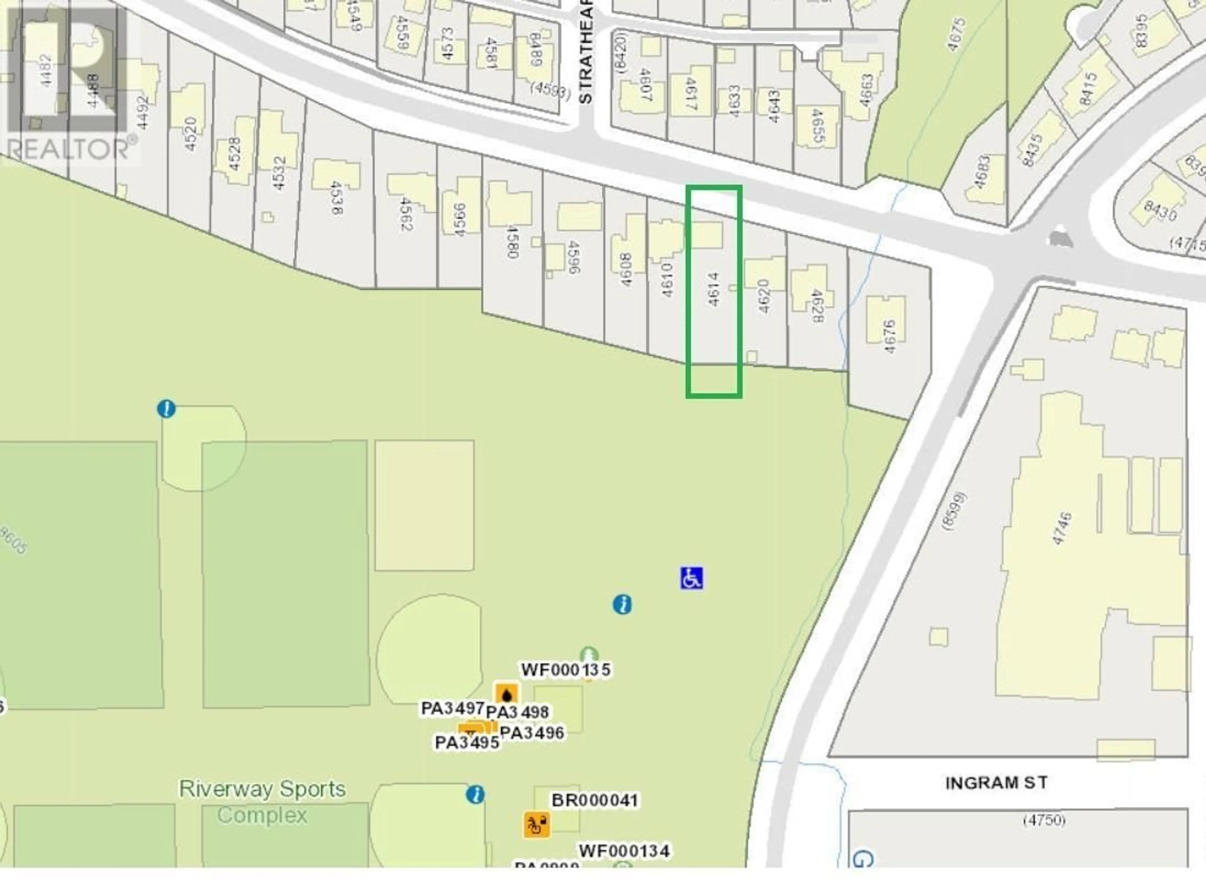 Picture of a map for 4614 MARINE DRIVE, Burnaby British Columbia V5J3G2