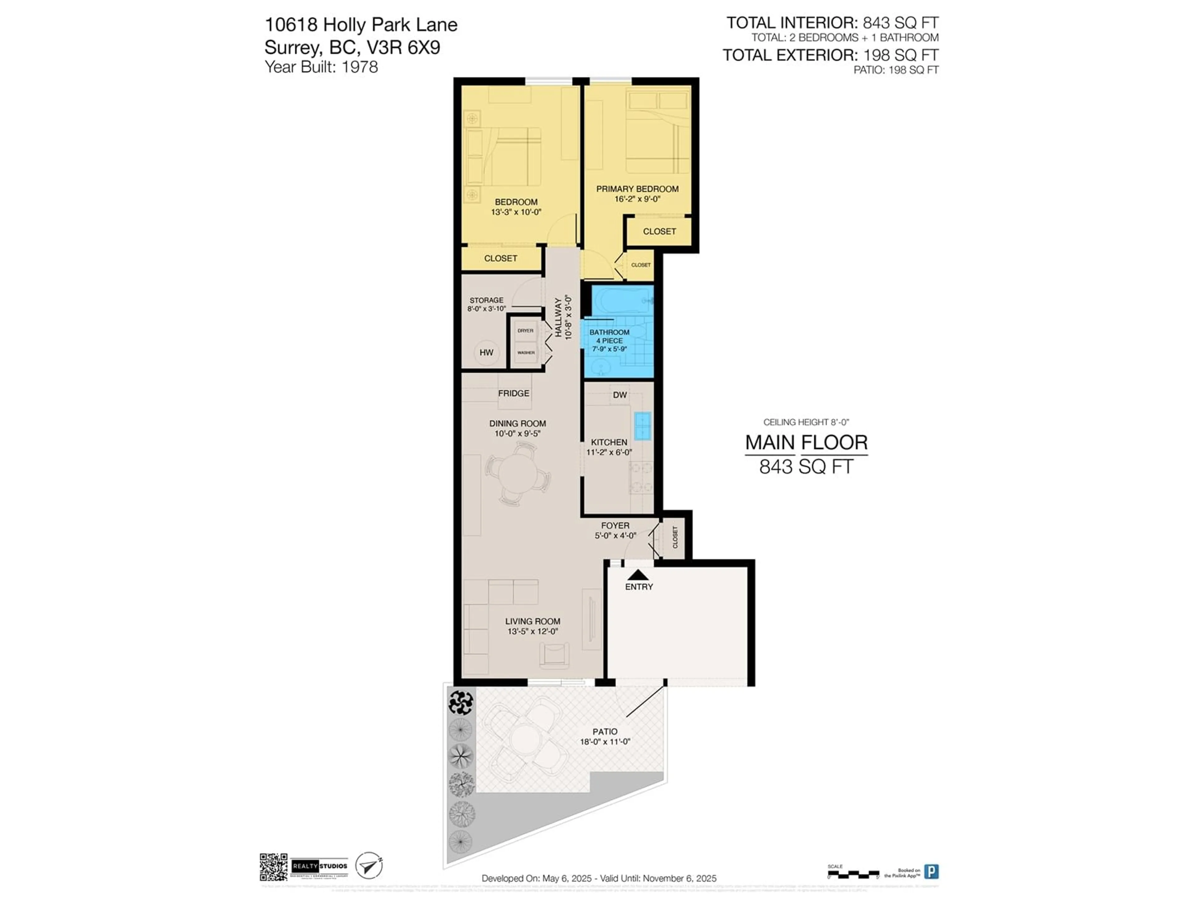 Floor plan for 10618 HOLLY PARK, Surrey British Columbia V3R6X9