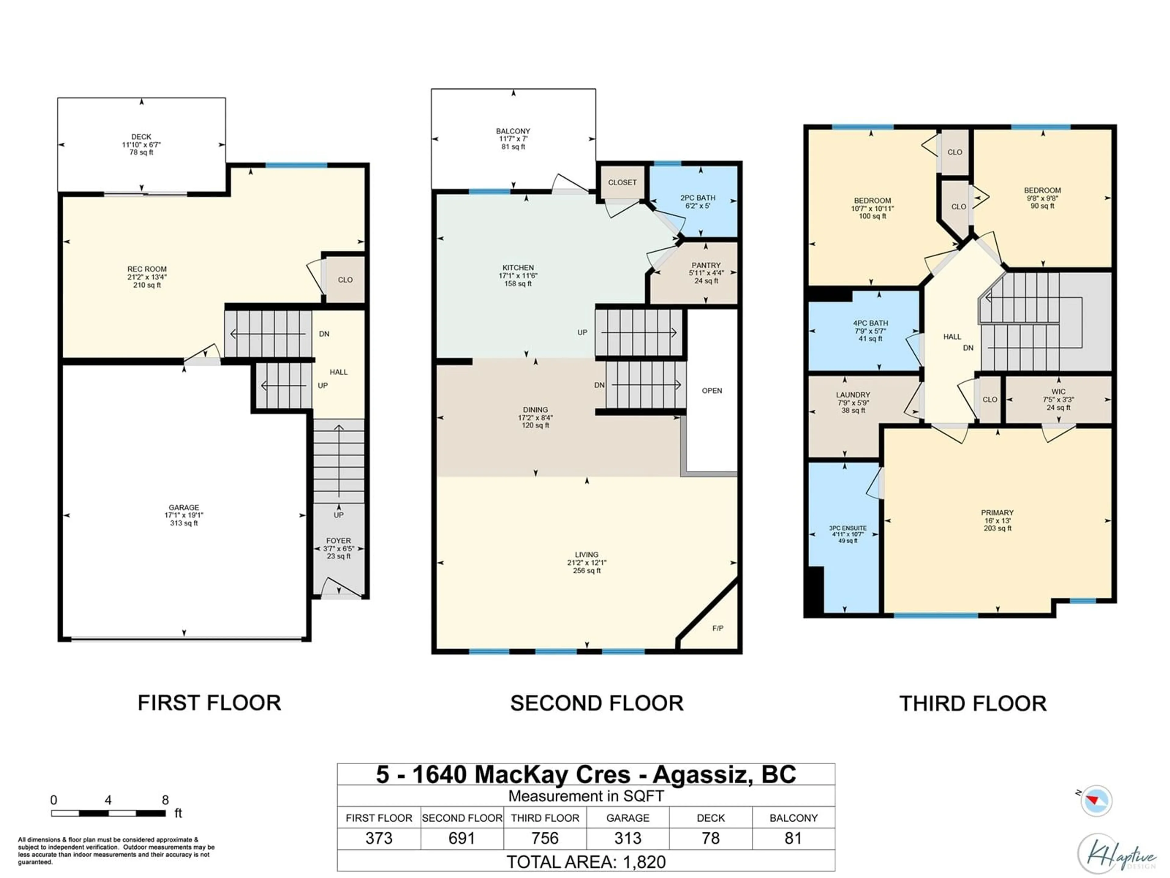 Floor plan for 5 - 1640 MACKAY CRESCENT, Agassiz British Columbia V0M1A3