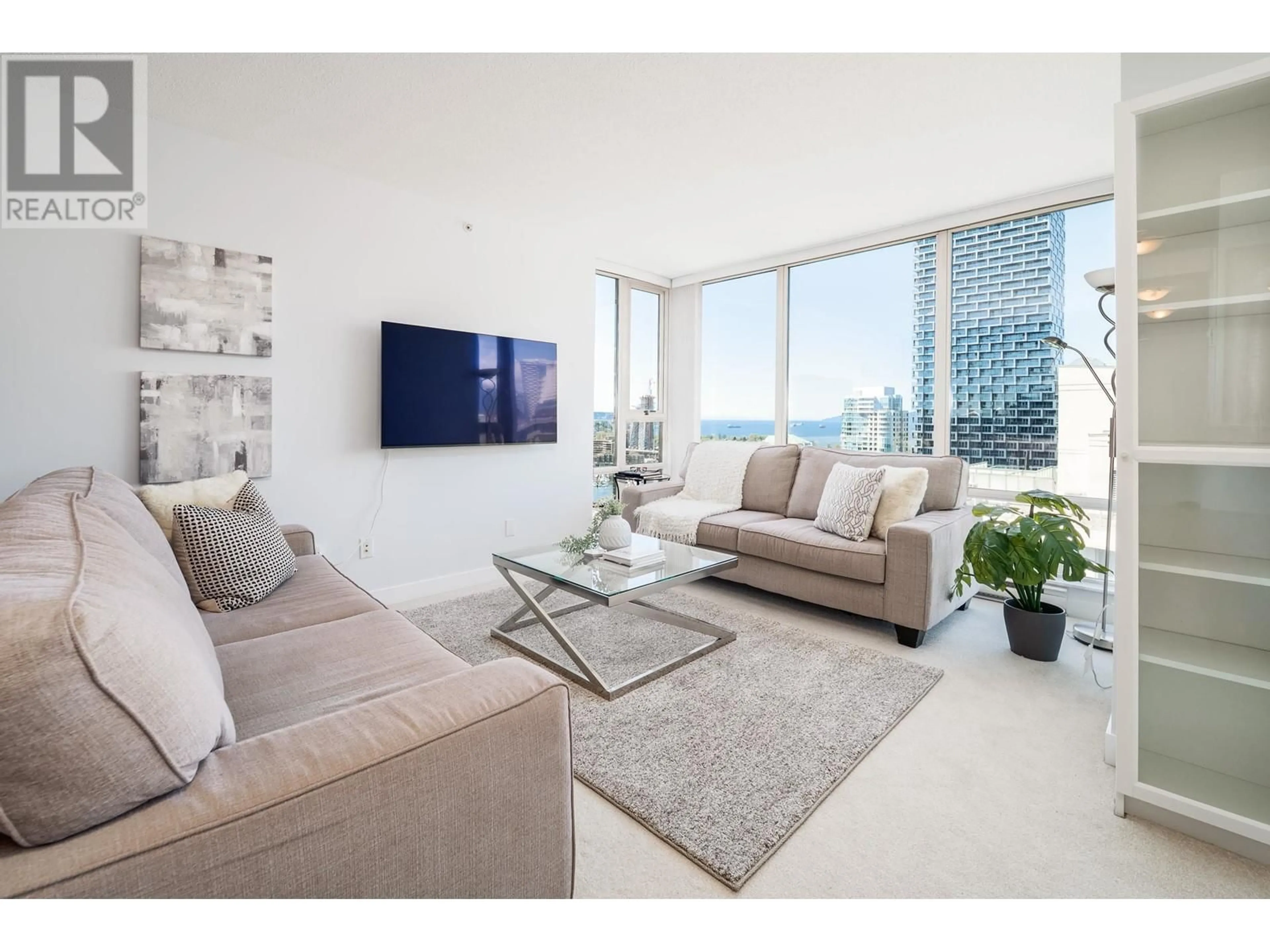 Living room with furniture, unknown for 3108 - 1495 RICHARDS STREET, Vancouver British Columbia V6Z3E3