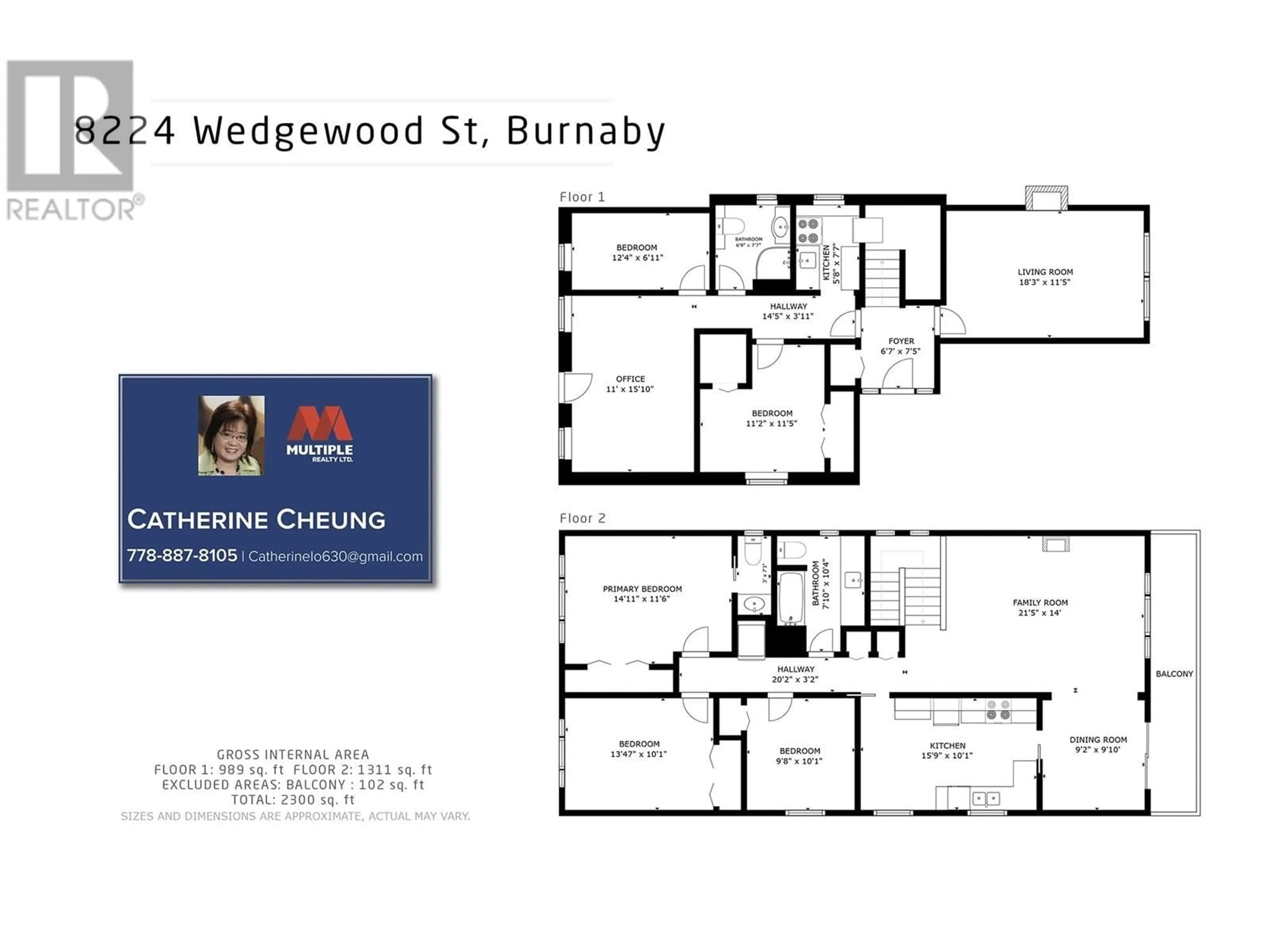 Floor plan for 8224 WEDGEWOOD STREET, Burnaby British Columbia V3N1C4