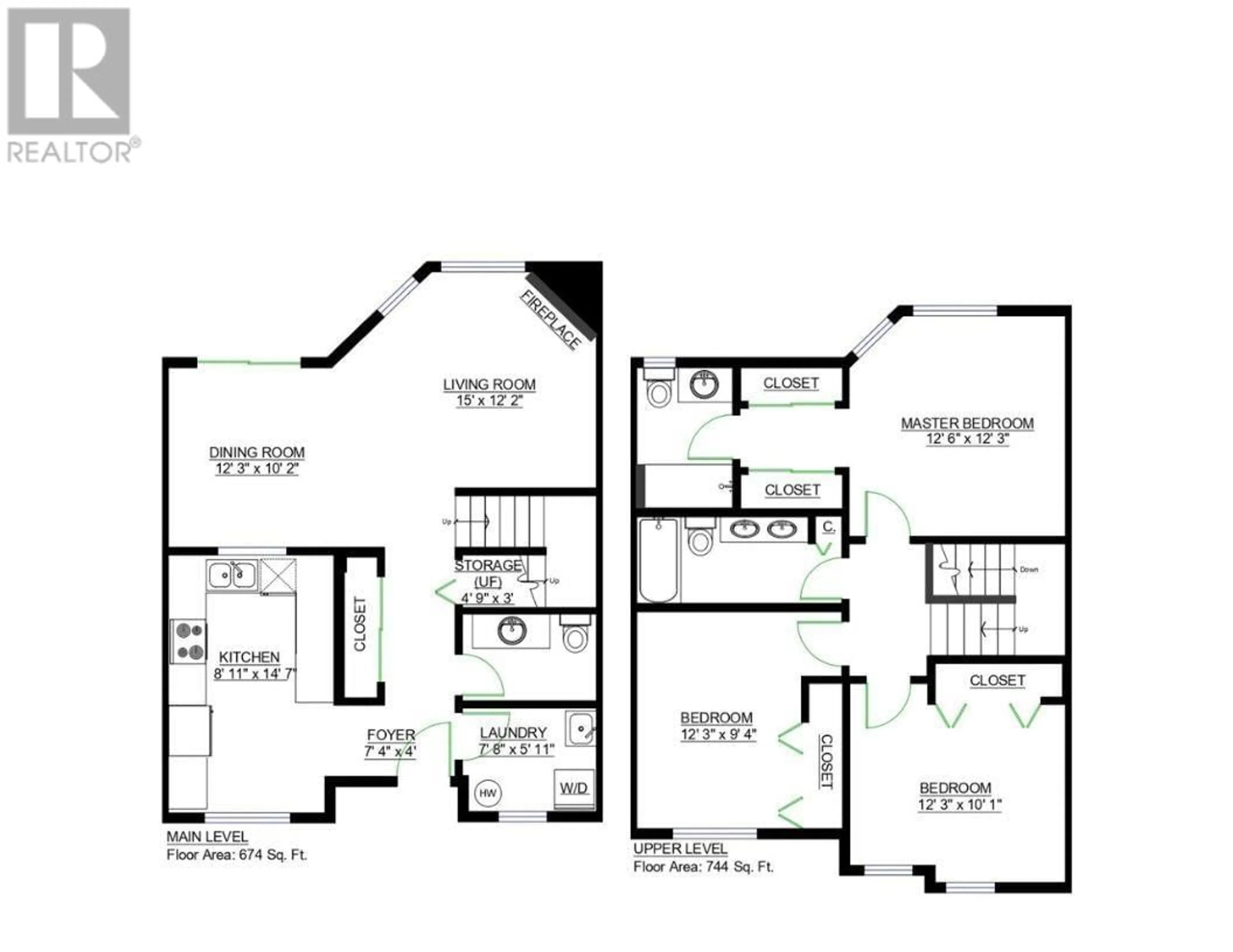 Floor plan for 11 - 249 4TH STREET, North Vancouver British Columbia V7L1J1