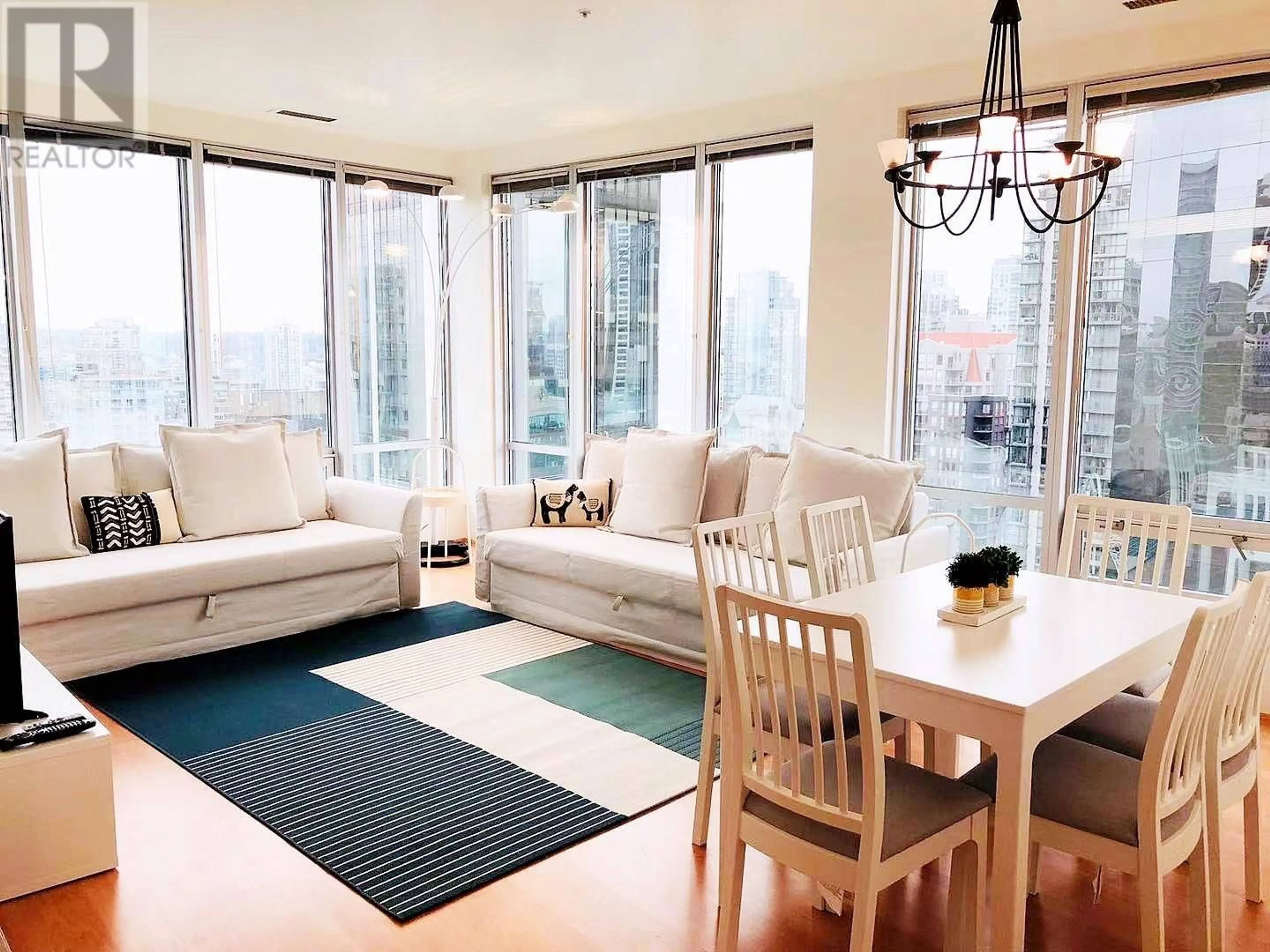 Living room with furniture, unknown for 1401 - 989 NELSON STREET, Vancouver British Columbia V6Z2S1