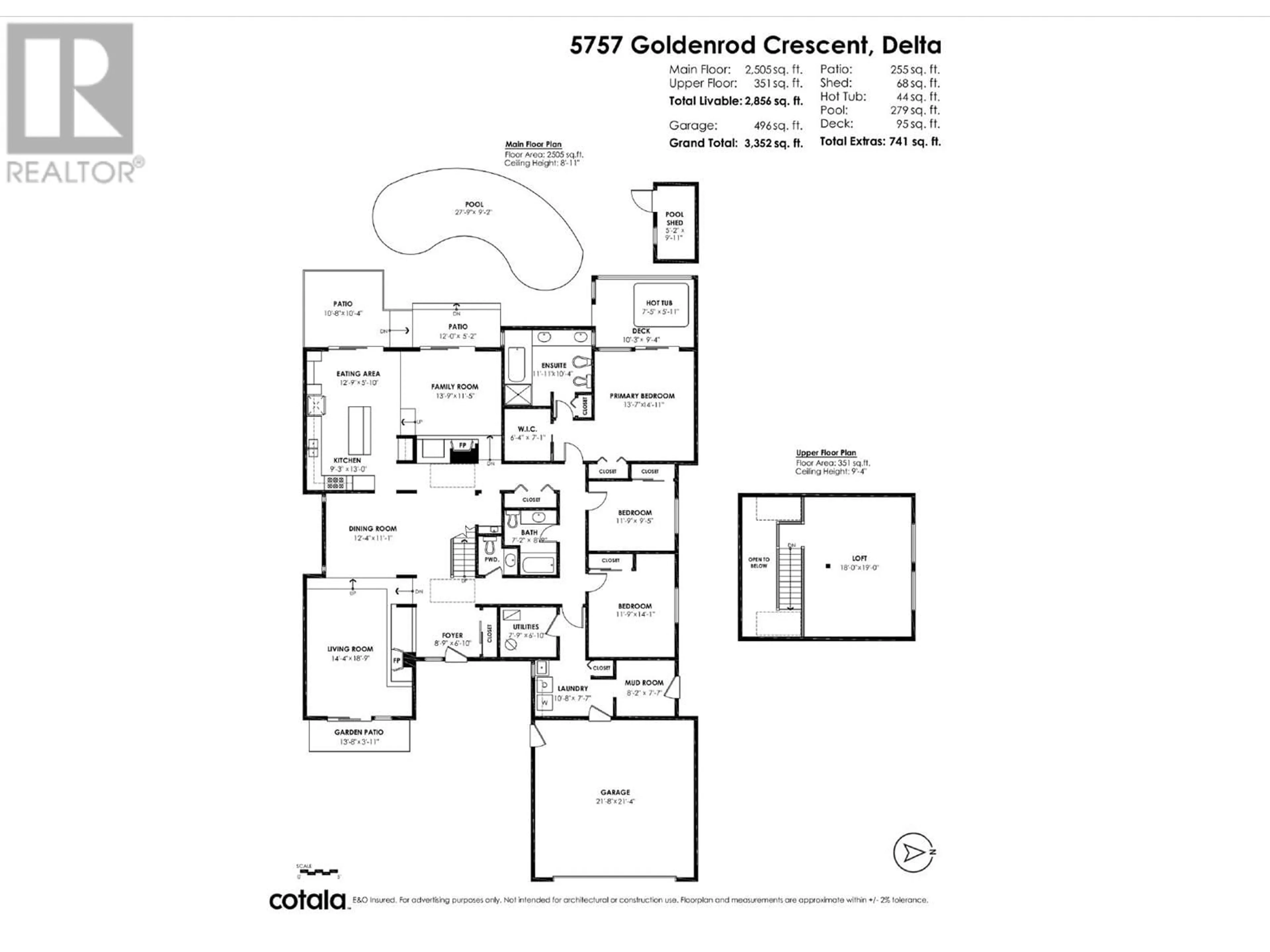 Floor plan for 5757 GOLDENROD CRESCENT, Delta British Columbia V4L2H1