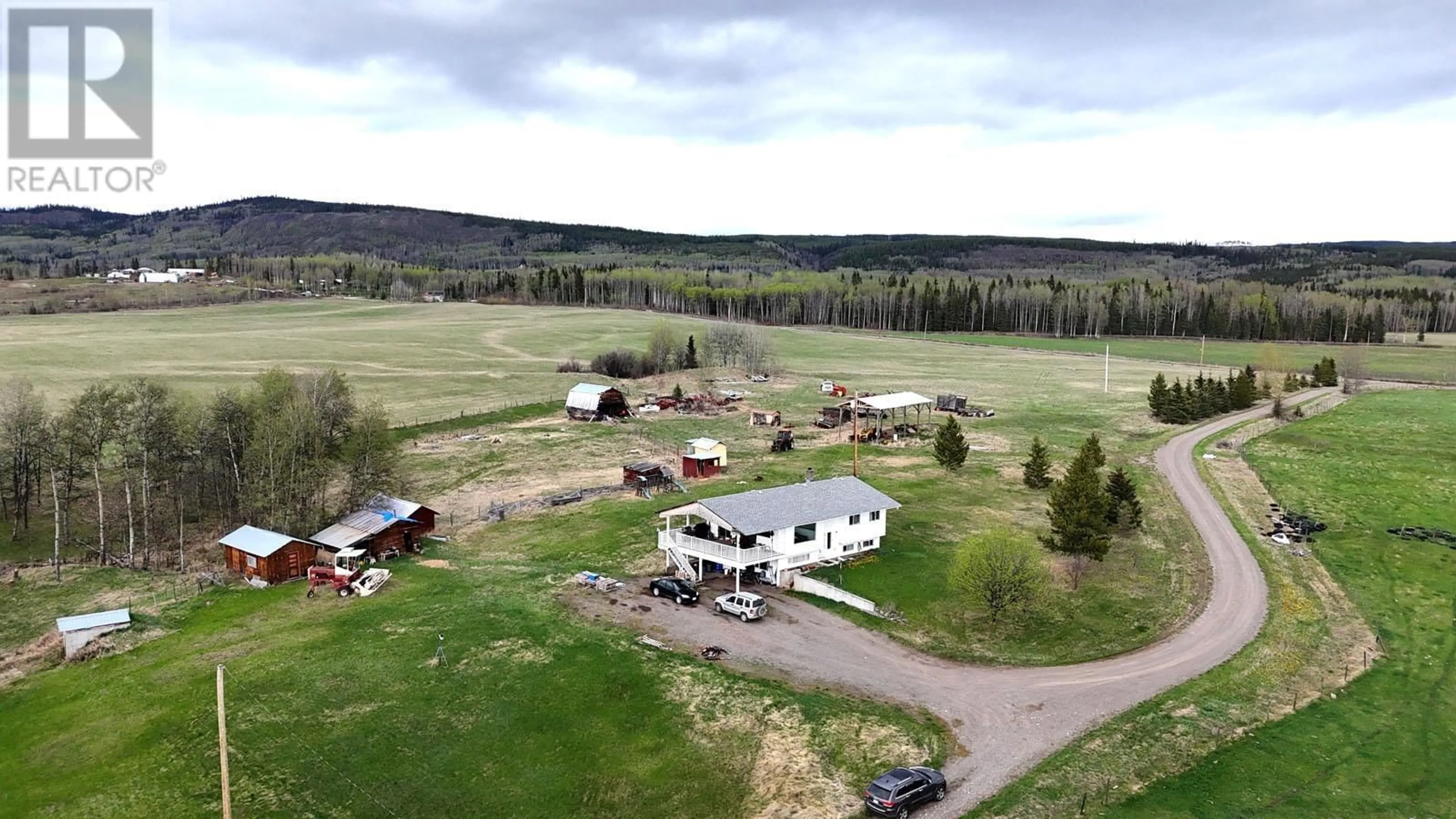 A pic from outside/outdoor area/front of a property/back of a property/a pic from drone, mountain view for 14187 PALLING ROAD, Burns Lake British Columbia V0J1E1