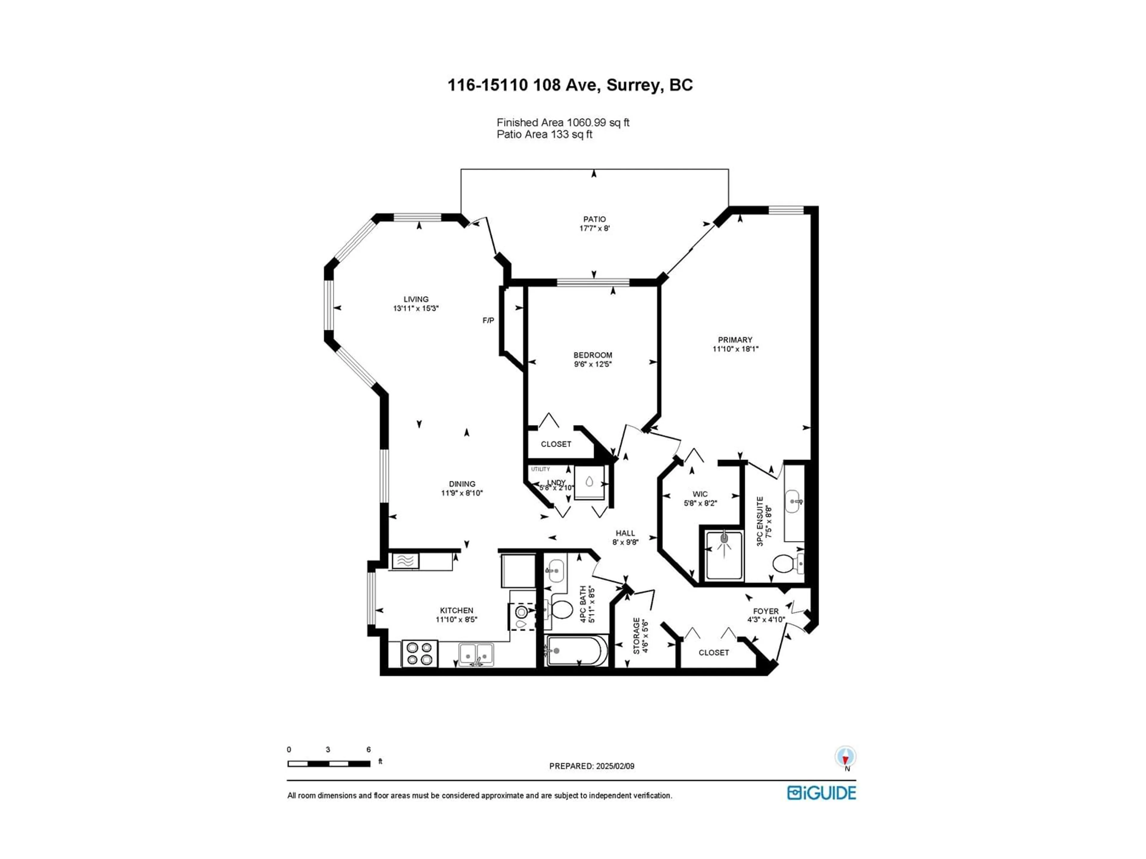 Floor plan for 116 - 15110 108, Surrey British Columbia V3R0T6