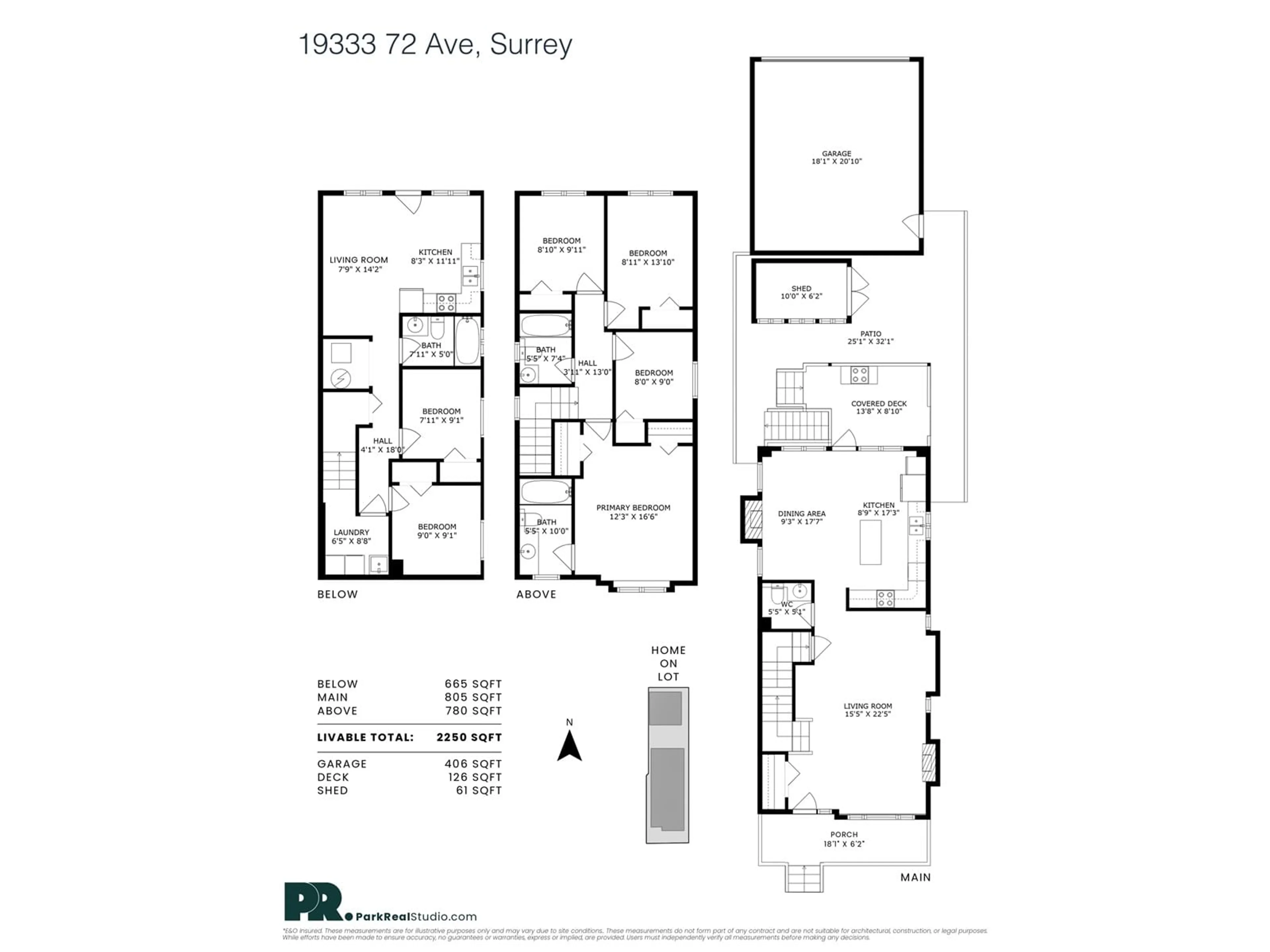 Floor plan for 19333 72, Surrey British Columbia V4N5X9