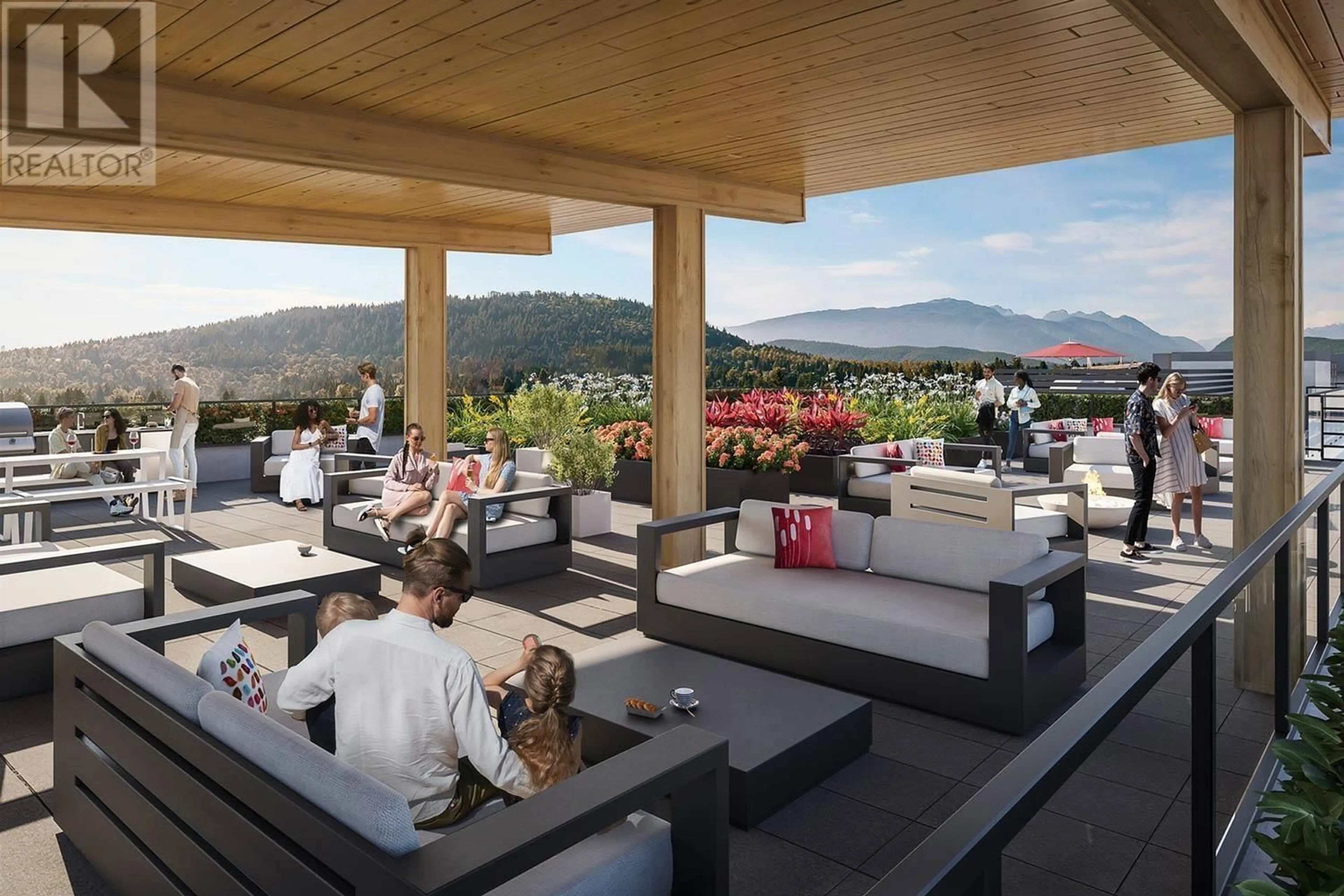 Patio, mountain view for 209 - 723 GROVER AVENUE, Coquitlam British Columbia V3J4G2