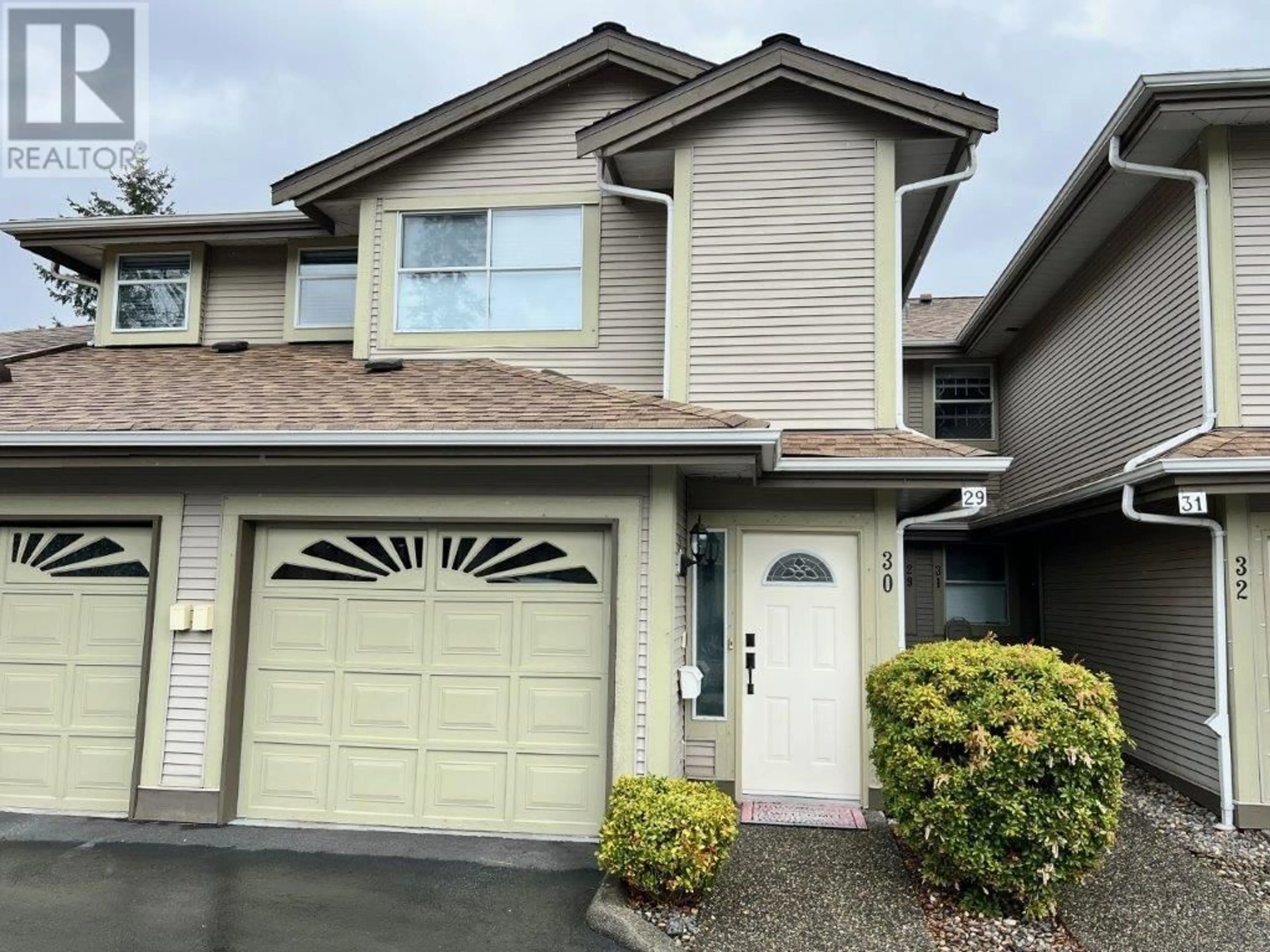 Home with vinyl exterior material, street for 30 - 12071 232B STREET, Maple Ridge British Columbia V2X0Z7