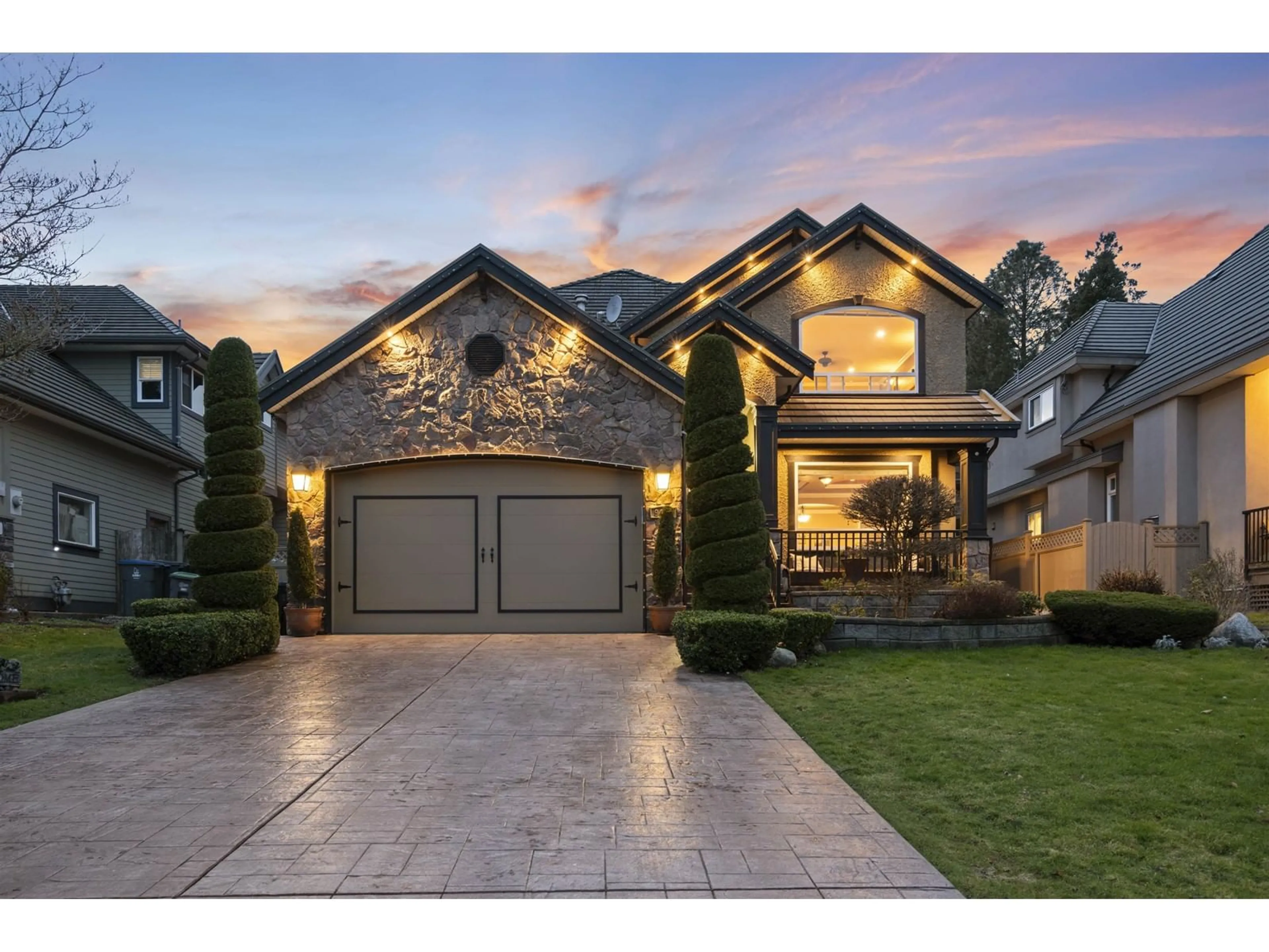Home with brick exterior material, street for 9471 163, Surrey British Columbia V4N3C5