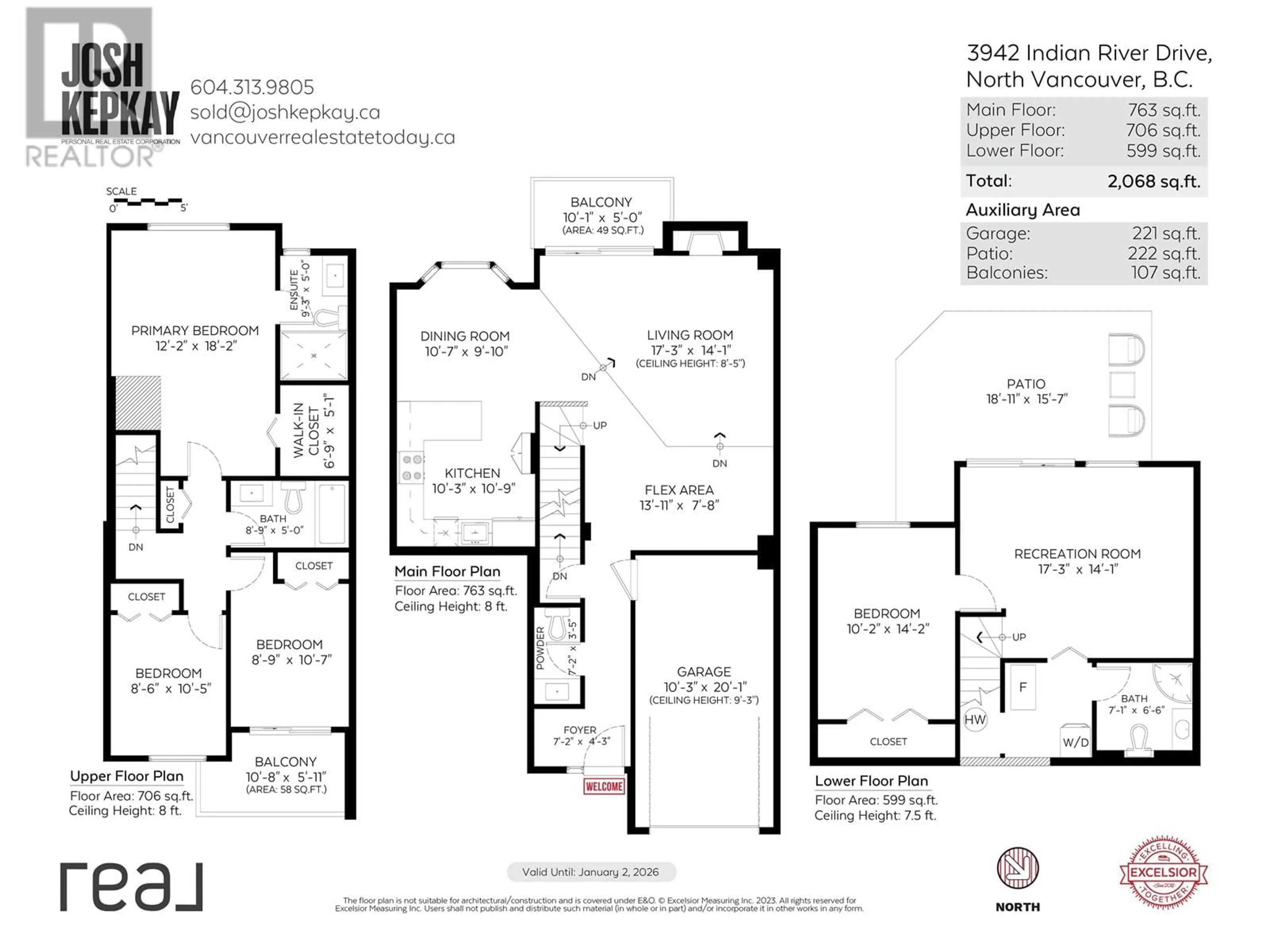 Floor plan for 3942 INDIAN RIVER DRIVE, North Vancouver British Columbia V7G2G9