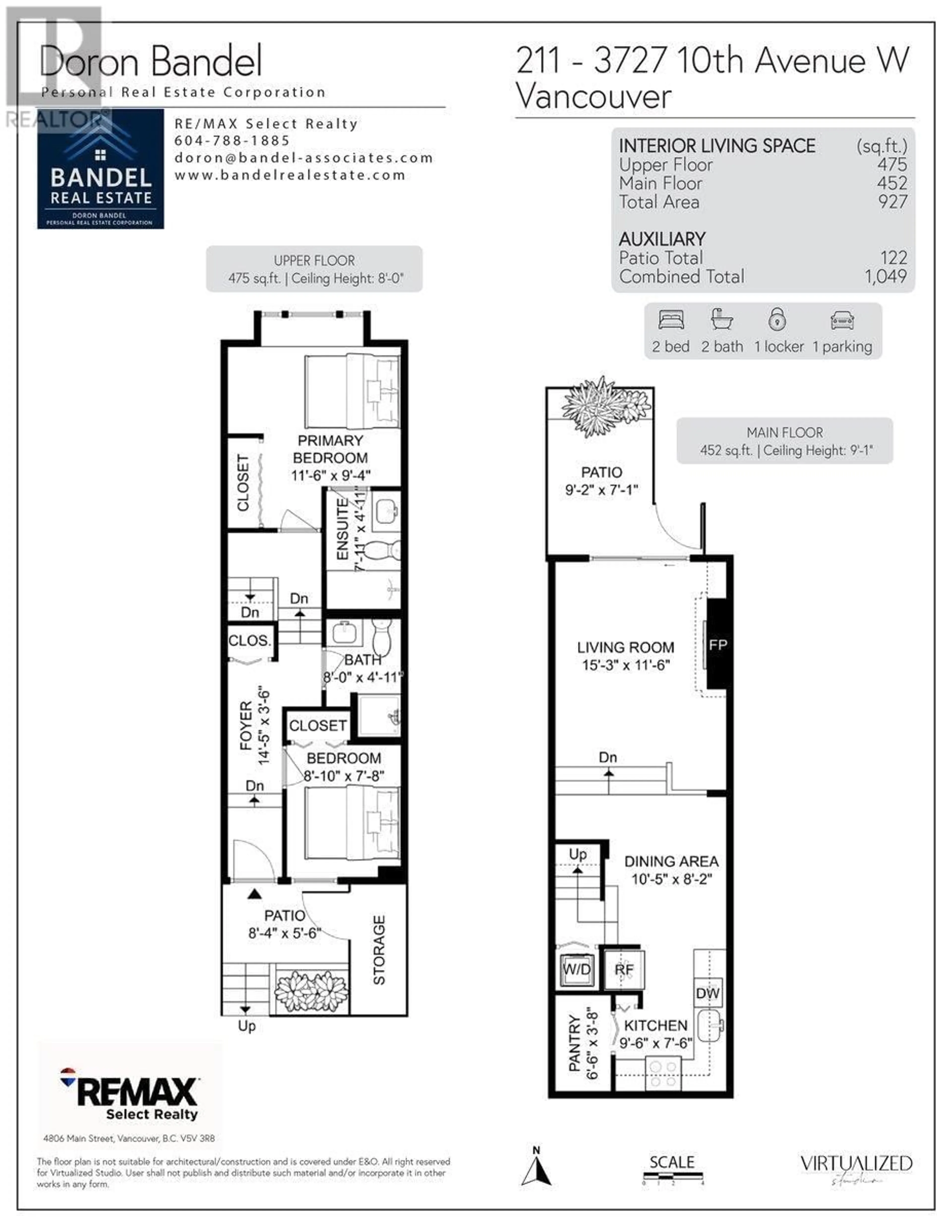 Floor plan for 211 - 3727 10TH AVENUE, Vancouver British Columbia V6R2G5