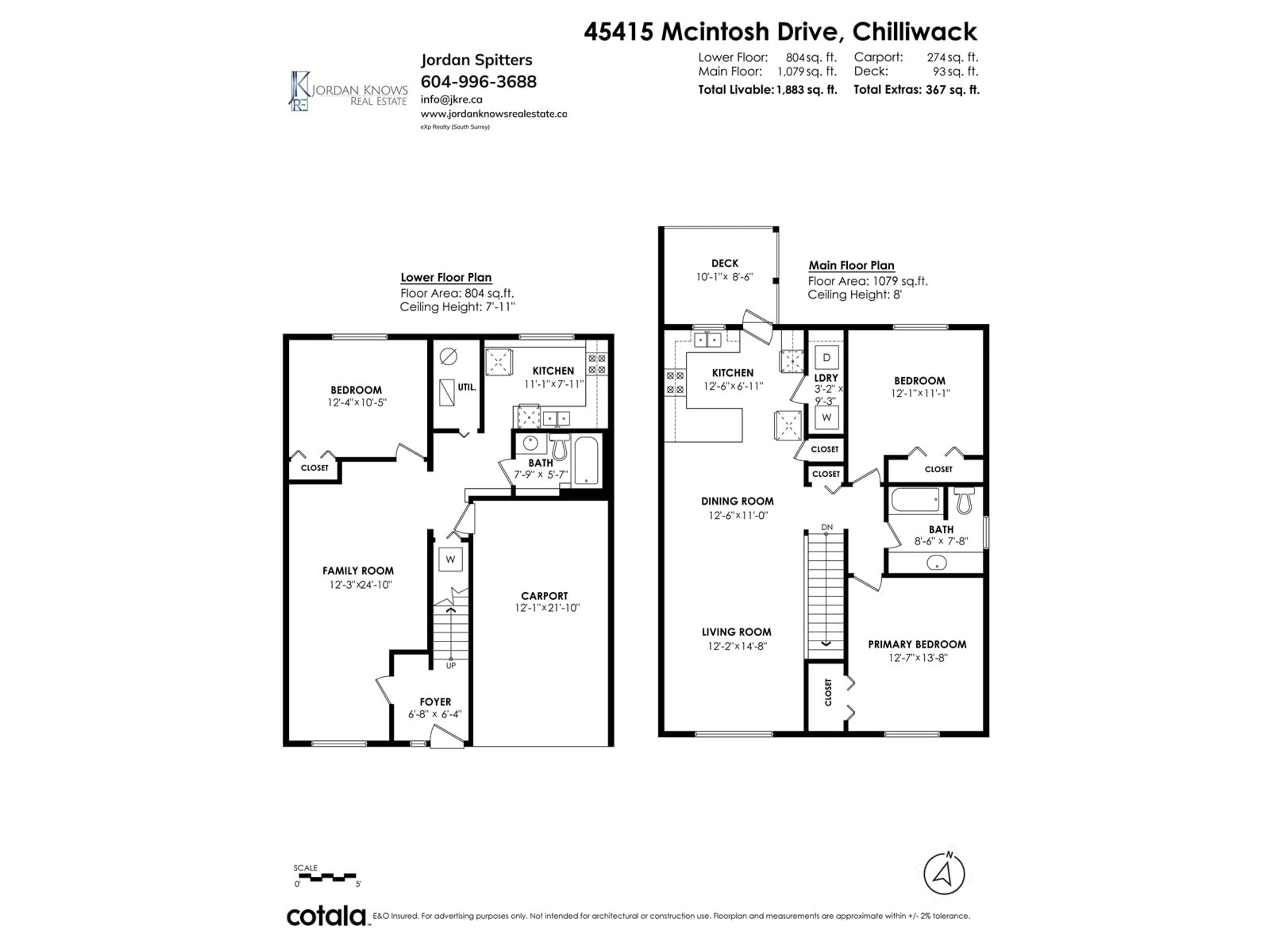 Floor plan for 45415 MCINTOSH DRIVE, Chilliwack British Columbia V2P6V4