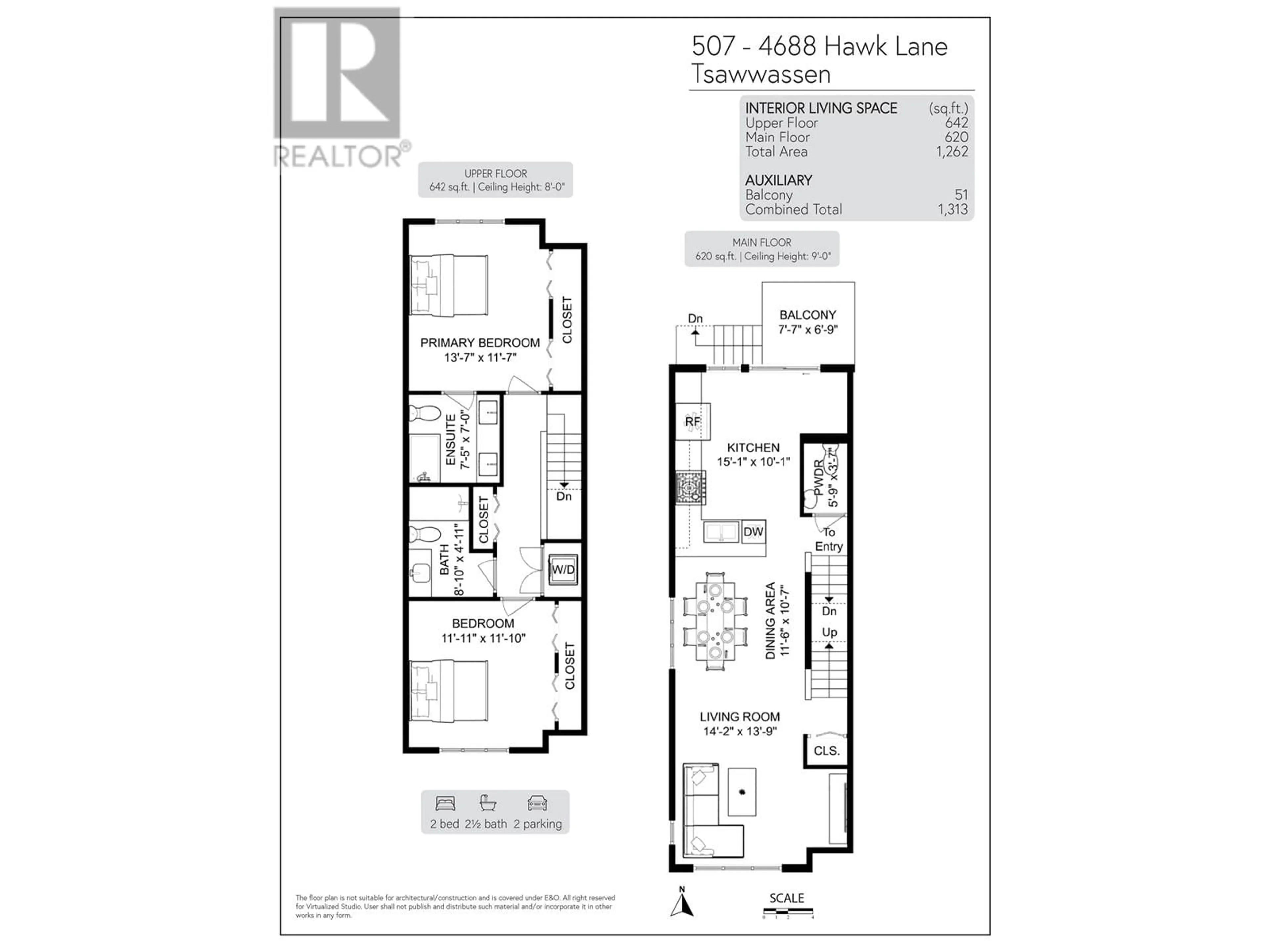 Floor plan for 507 - 4688 HAWK LANE, Delta British Columbia V4M0B7
