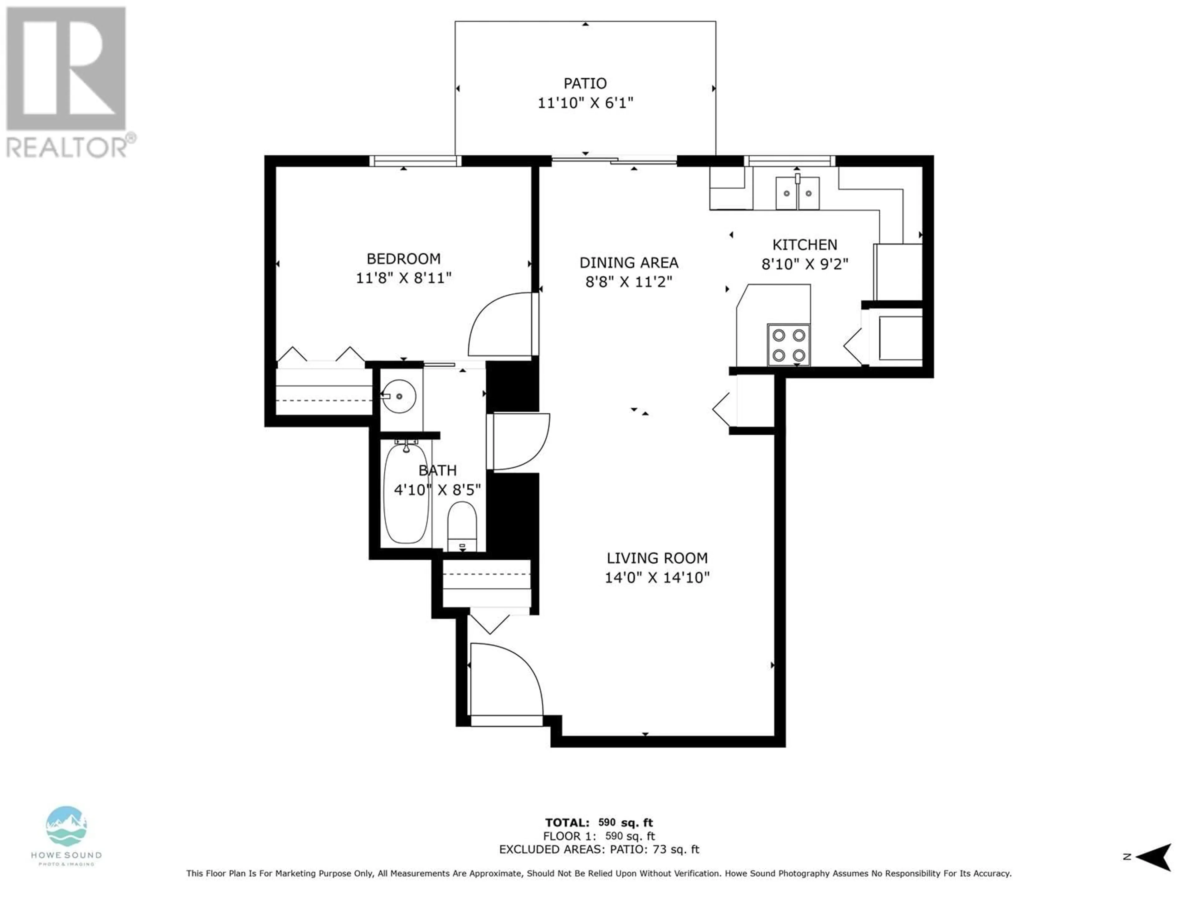 Floor plan for 108 - 40100 WILLOW CRESCENT, Squamish British Columbia V0N1T0
