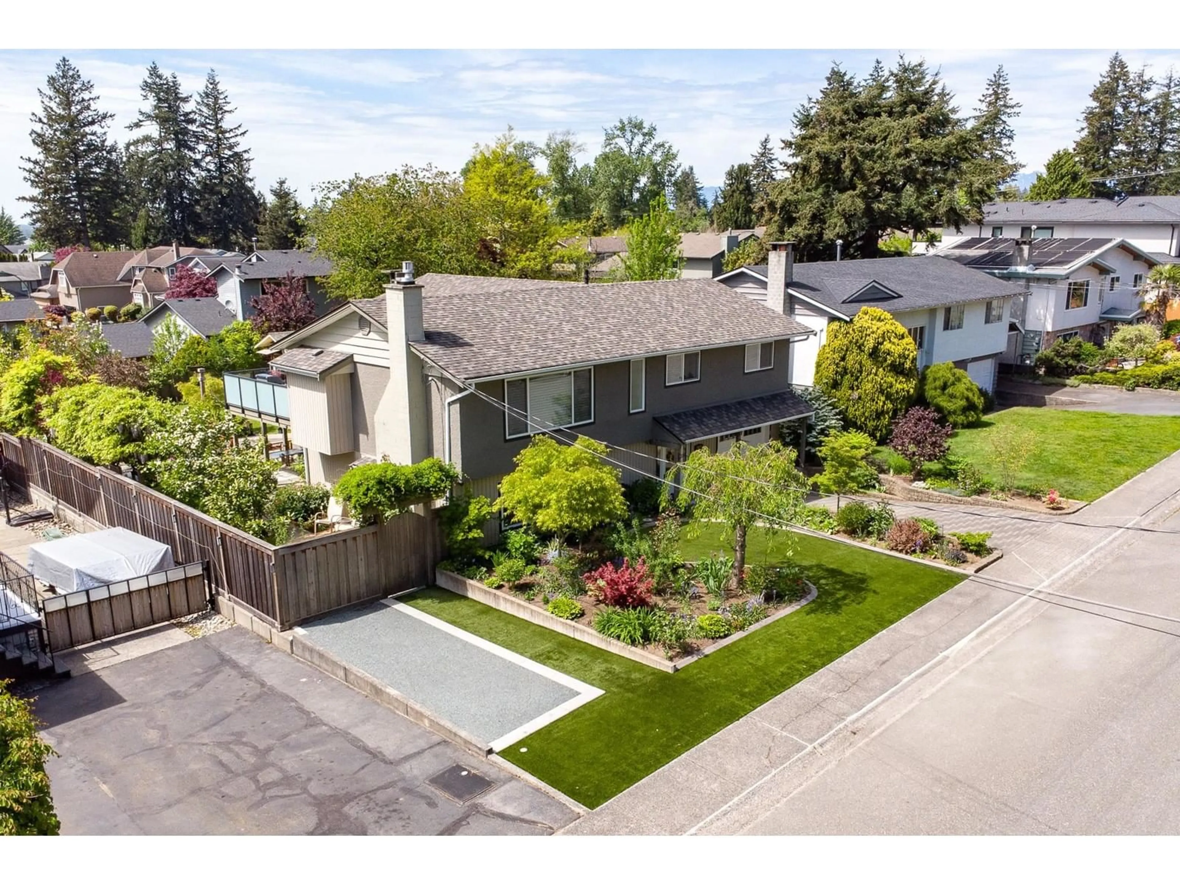 A pic from outside/outdoor area/front of a property/back of a property/a pic from drone, street for 7923 109A, Delta British Columbia V4C4G7