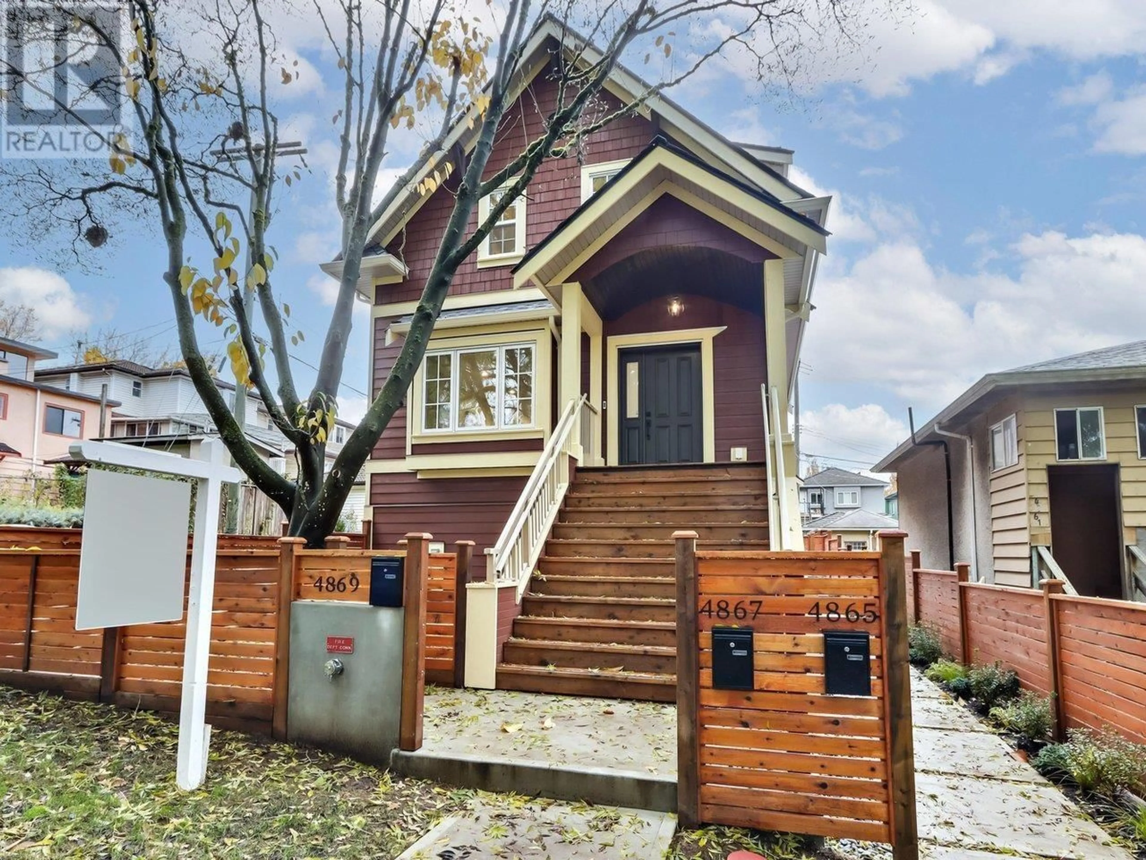 Home with brick exterior material, street for 4869 LANARK STREET, Vancouver British Columbia V5N3S1
