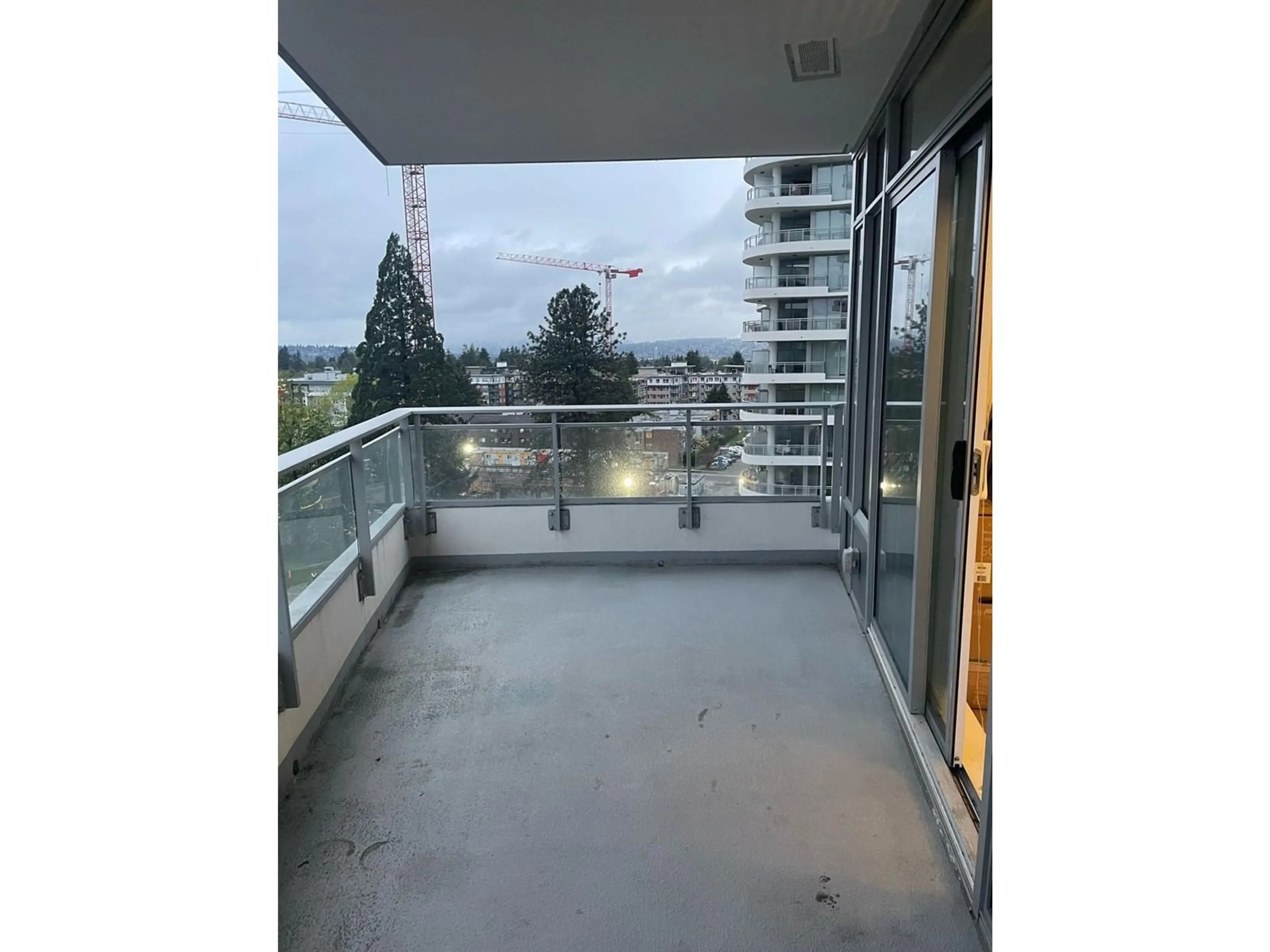 Balcony in the apartment, city buildings view from balcony for 803 - 13308 CENTRAL, Surrey British Columbia V3T0M4