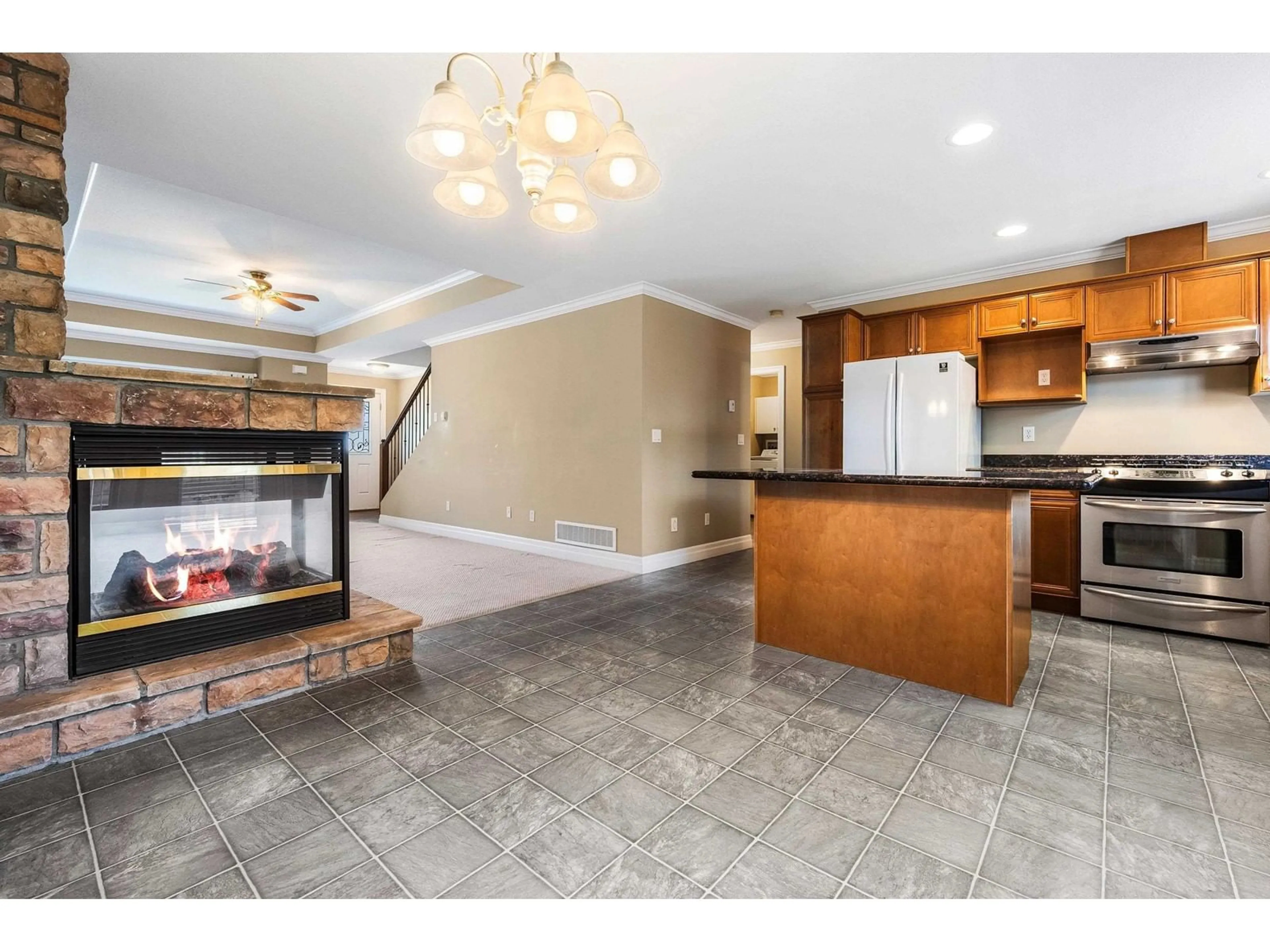 Open concept kitchen, ceramic/tile floor for 2 - 6449 BLACKWOOD LANE, Chilliwack British Columbia V2R5X5