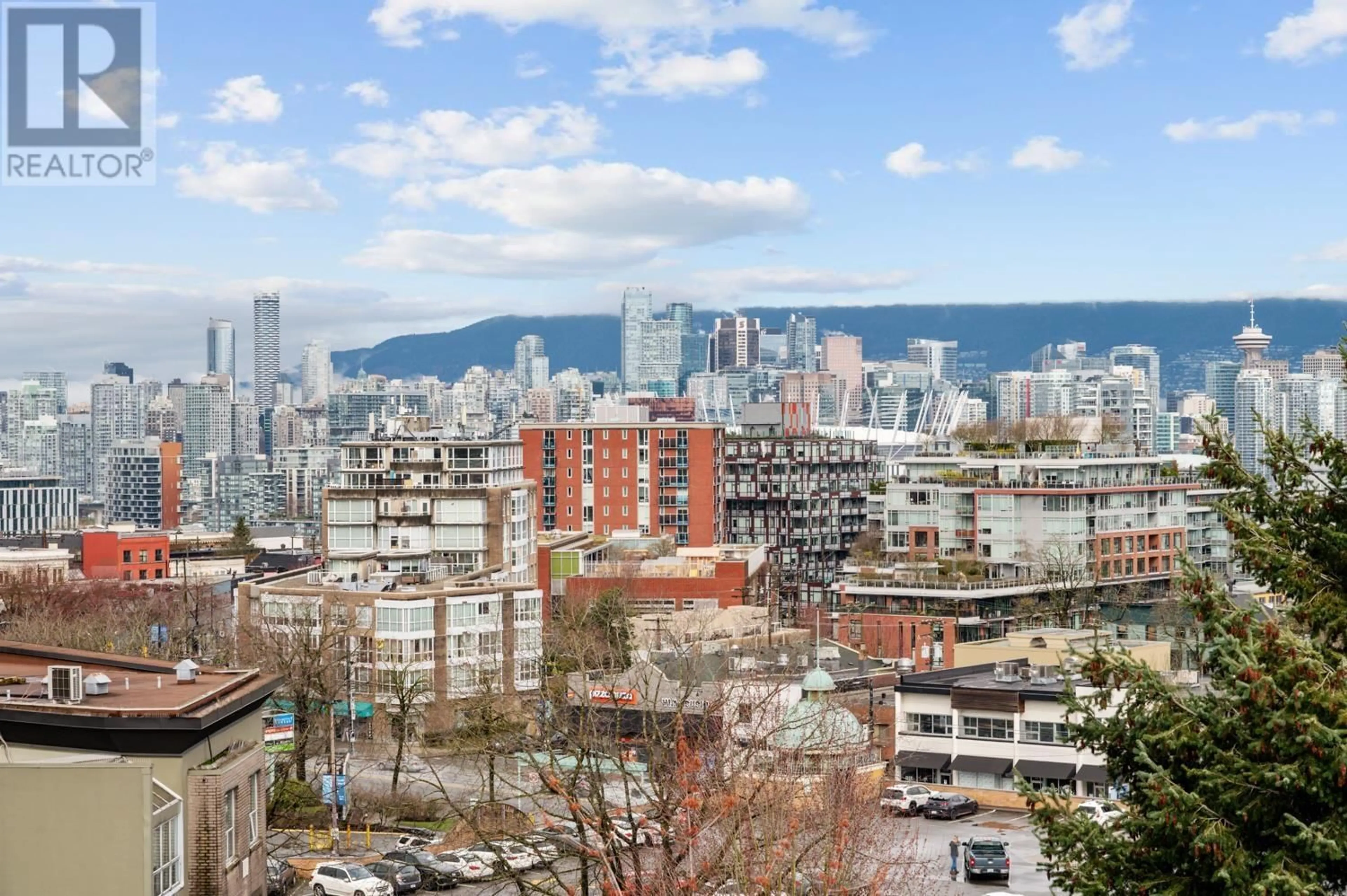 Patio, city buildings view from balcony for 606 - 2635 PRINCE EDWARD STREET, Vancouver British Columbia V5T4V7