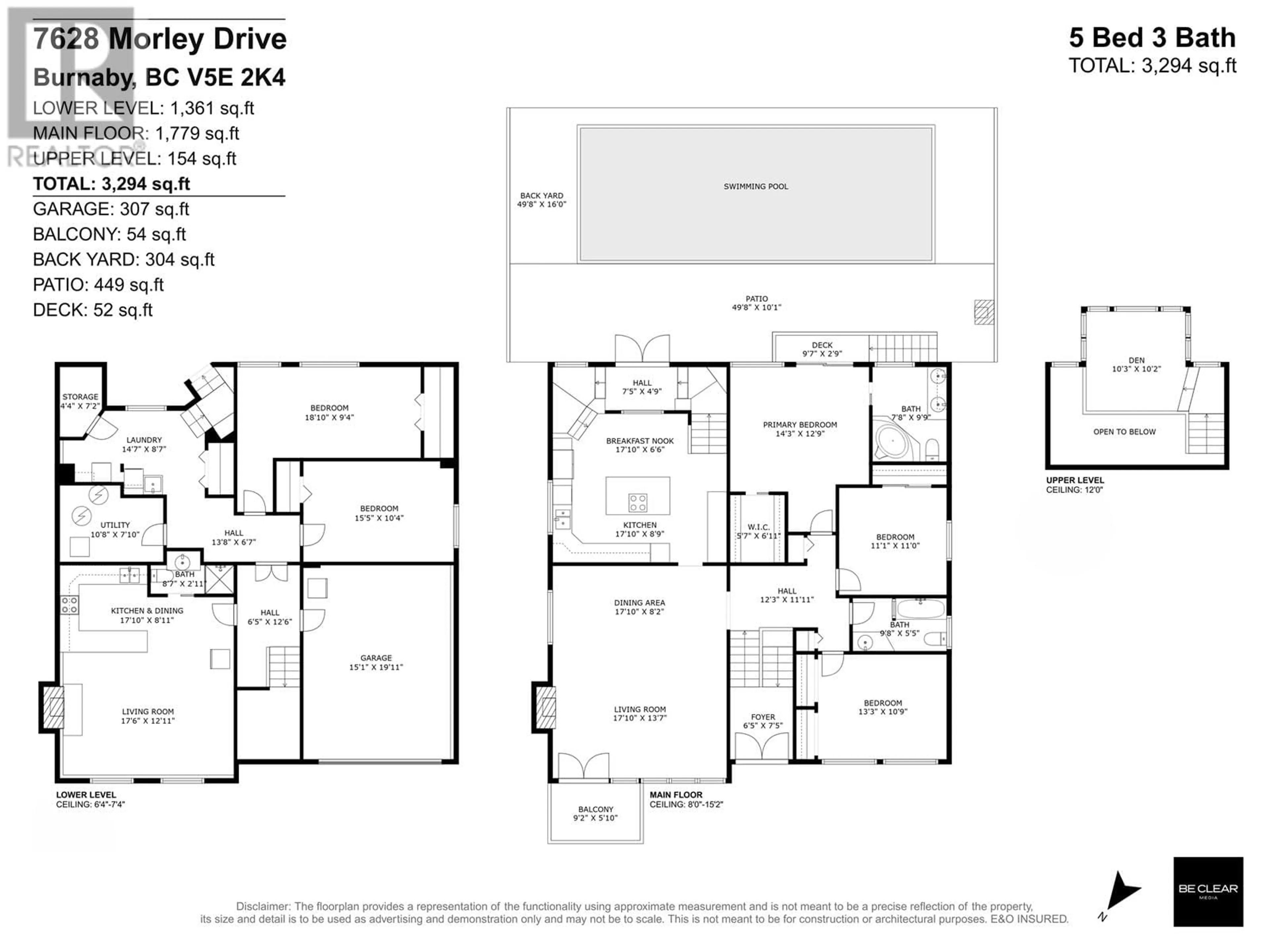 Floor plan for 7628 MORLEY DRIVE, Burnaby British Columbia V5E2K4