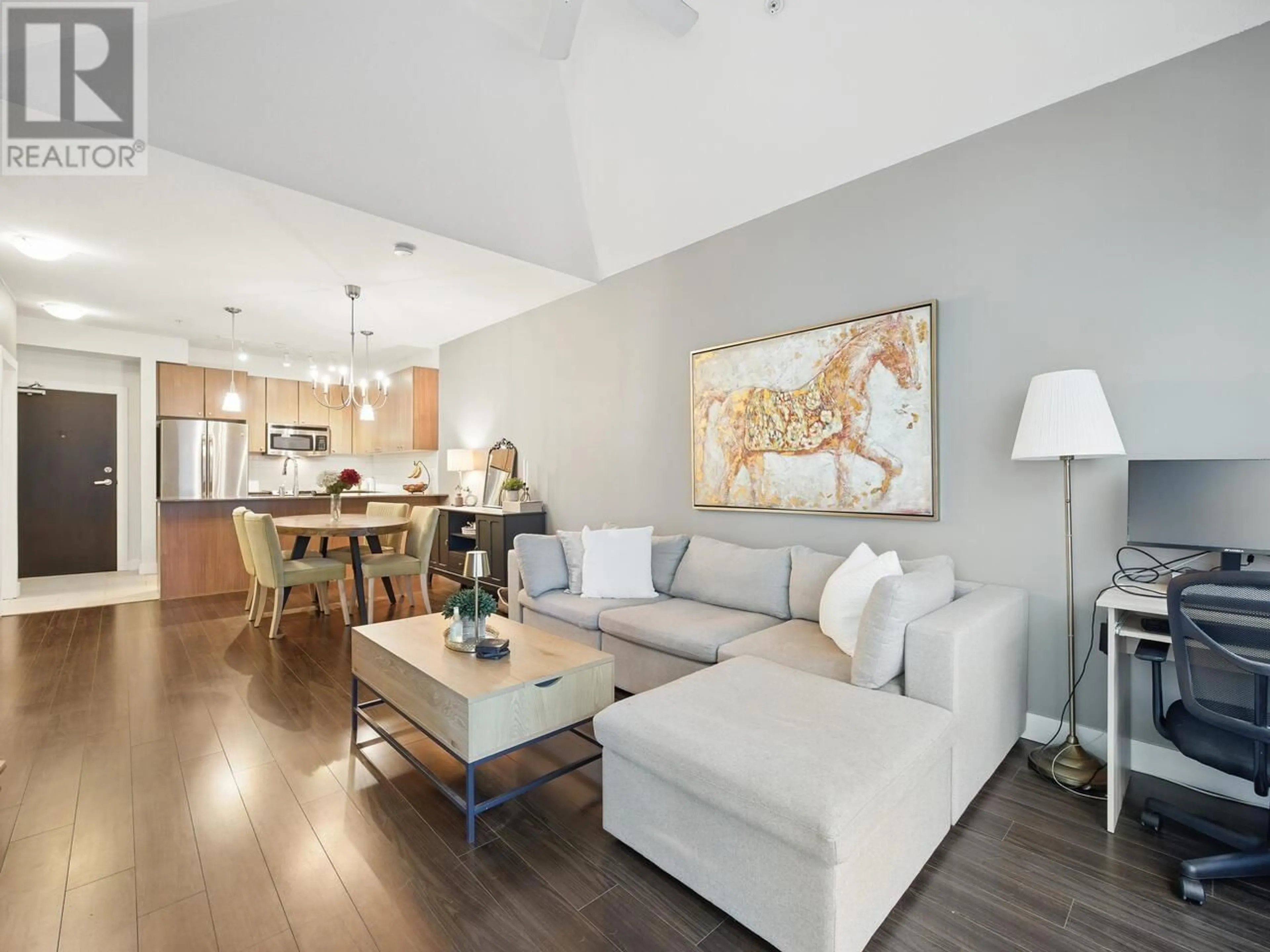 Living room with furniture, unknown for 407 - 240 FRANCIS WAY, New Westminster British Columbia V3L0E5