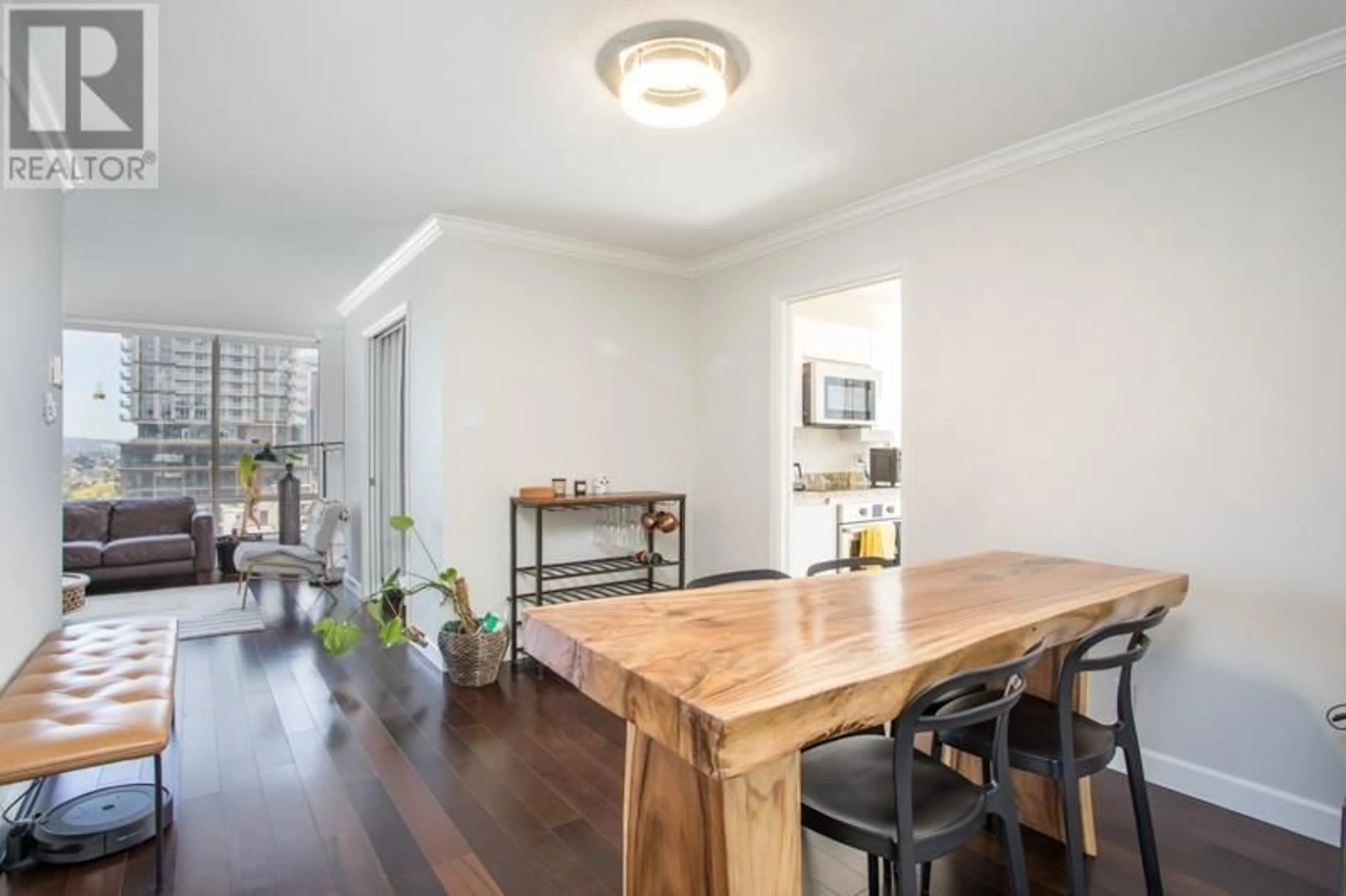 Dining room, wood/laminate floor for 1304 - 1590 8TH AVENUE, Vancouver British Columbia V6J4R8