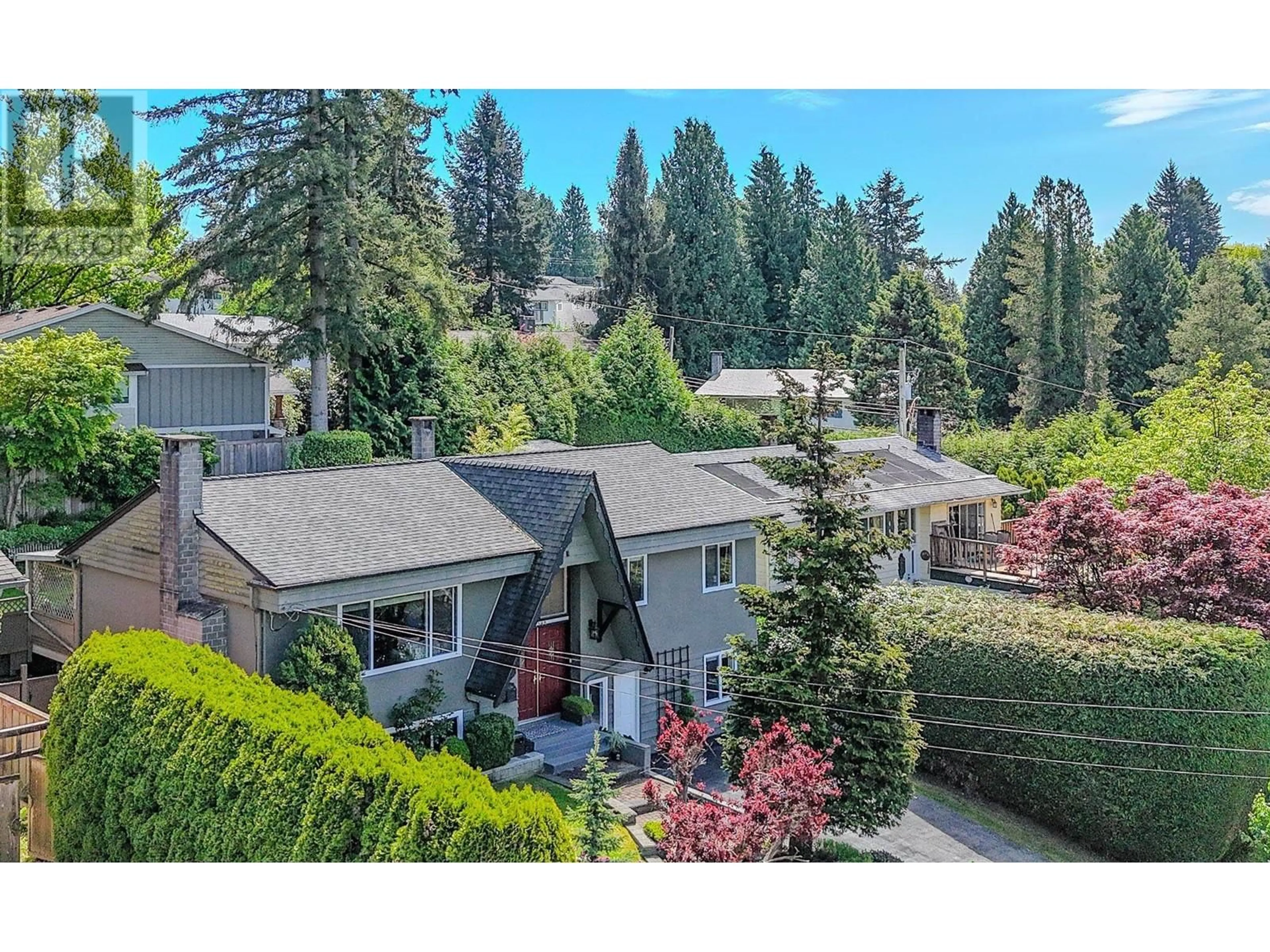 A pic from outside/outdoor area/front of a property/back of a property/a pic from drone, mountain view for 1548 ELINOR CRESCENT, Port Coquitlam British Columbia V3C2Y9