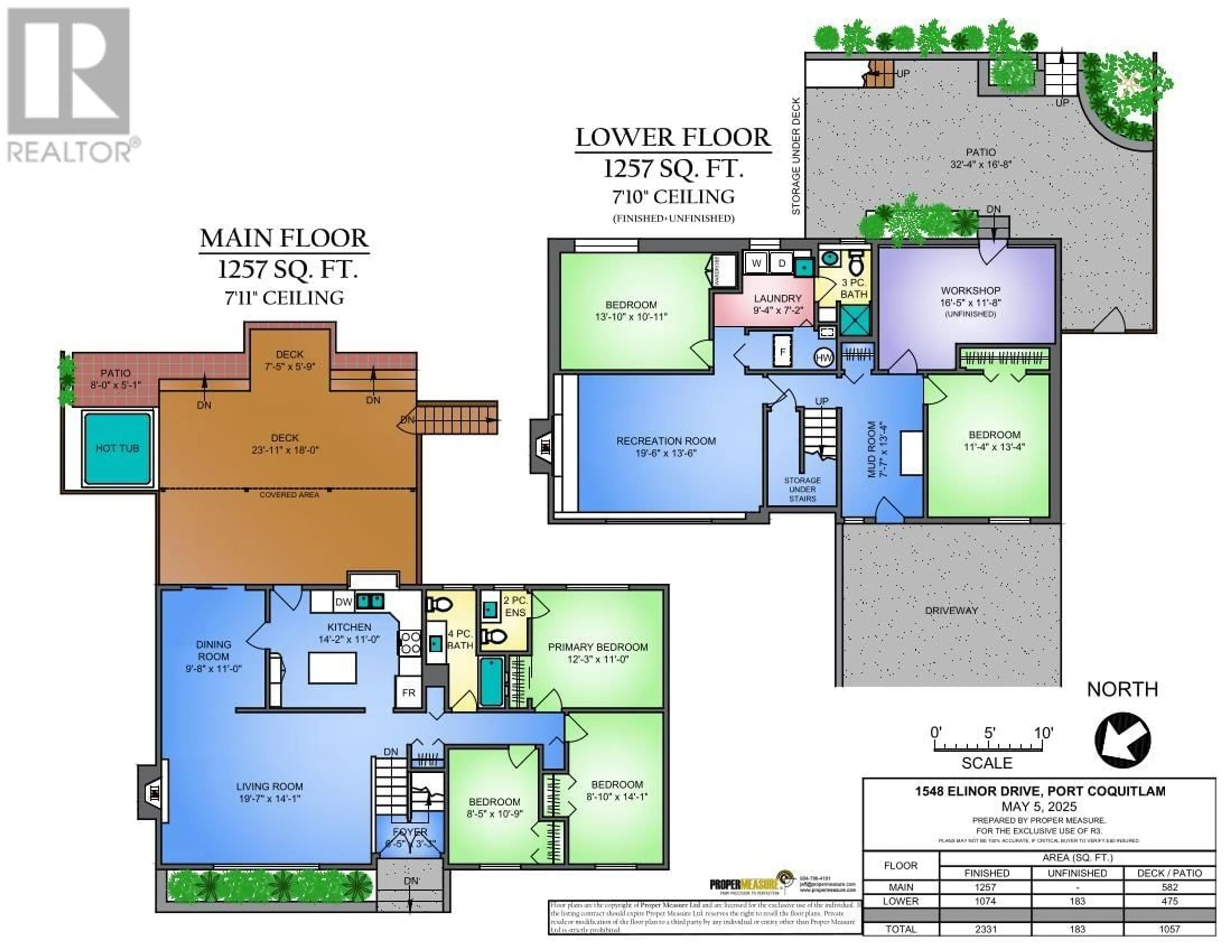 Floor plan for 1548 ELINOR CRESCENT, Port Coquitlam British Columbia V3C2Y9