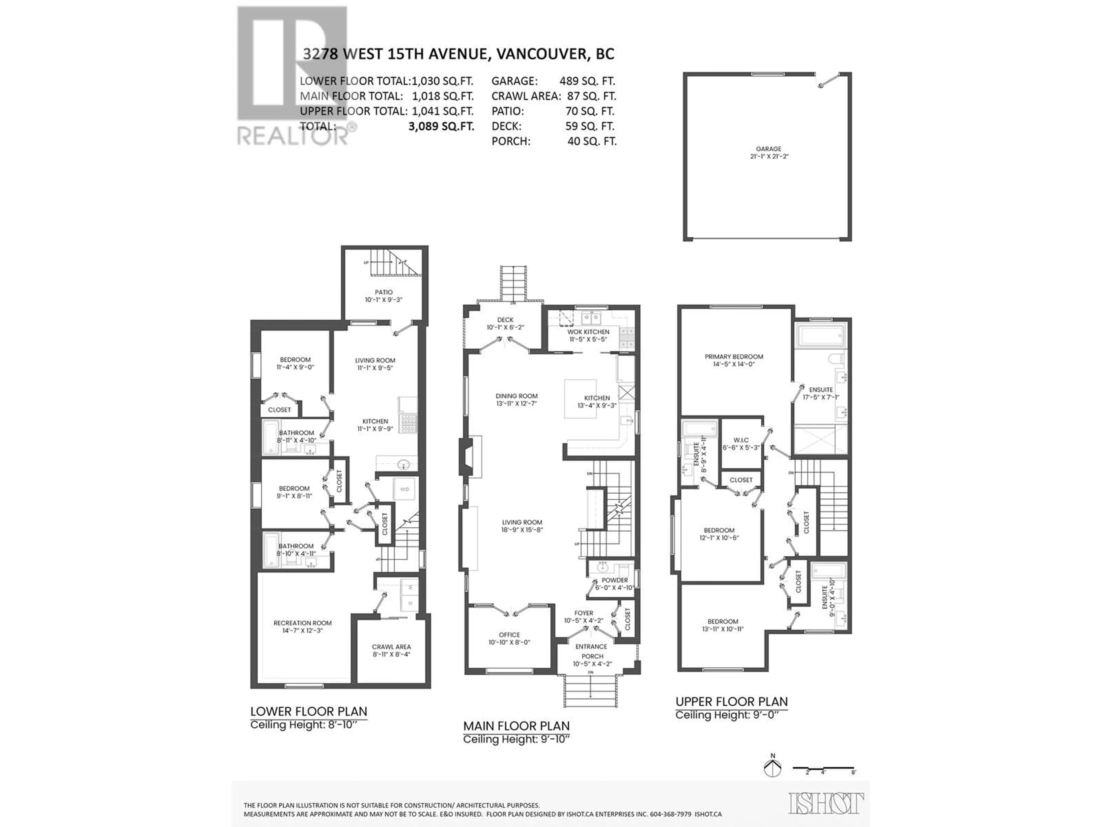 Floor plan for 3278 WEST 15TH AVENUE, Vancouver British Columbia V6K3A9