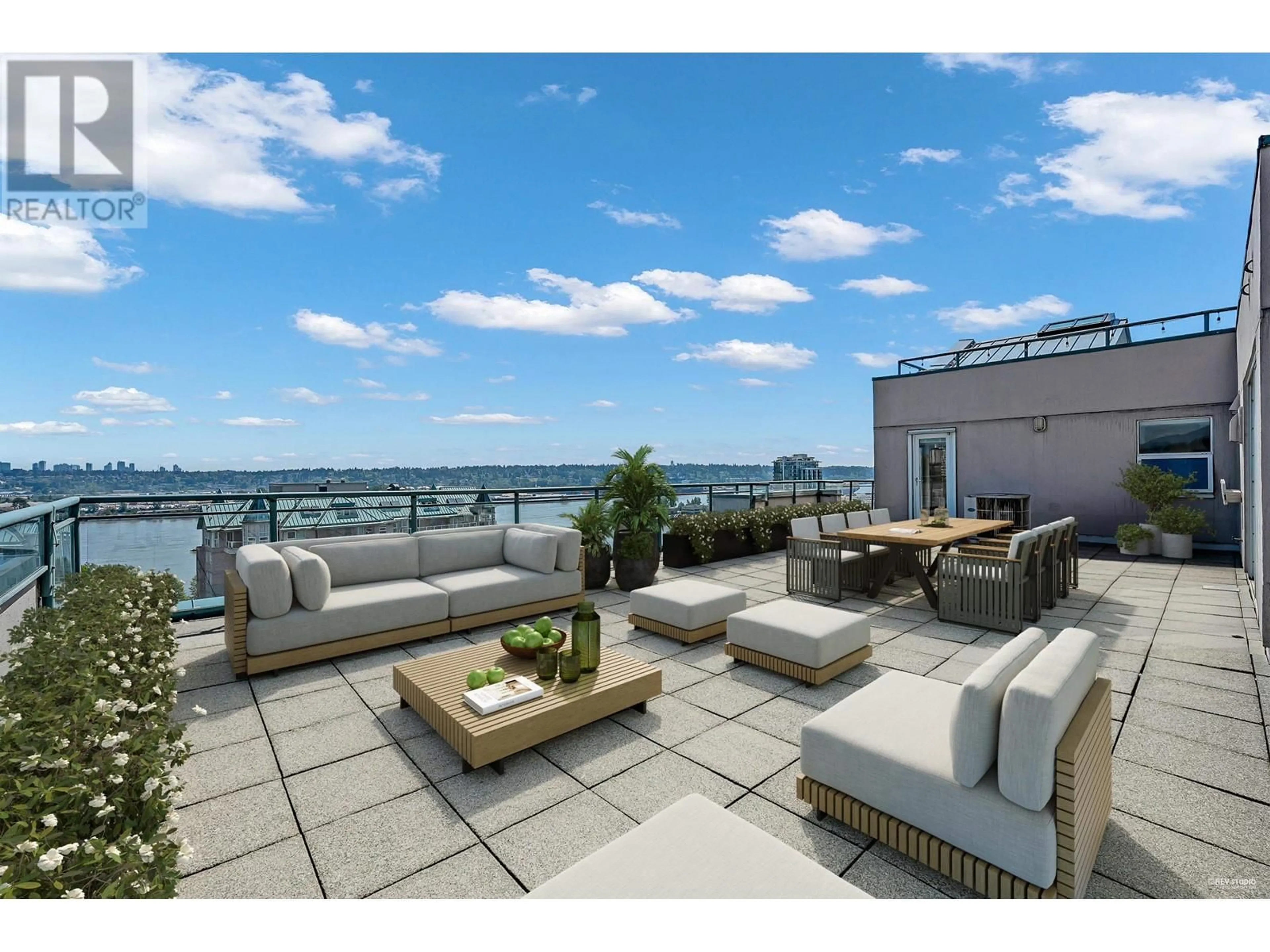 Patio, water/lake/river/ocean view for PH1 - 8 LAGUNA COURT, New Westminster British Columbia V3M6M6
