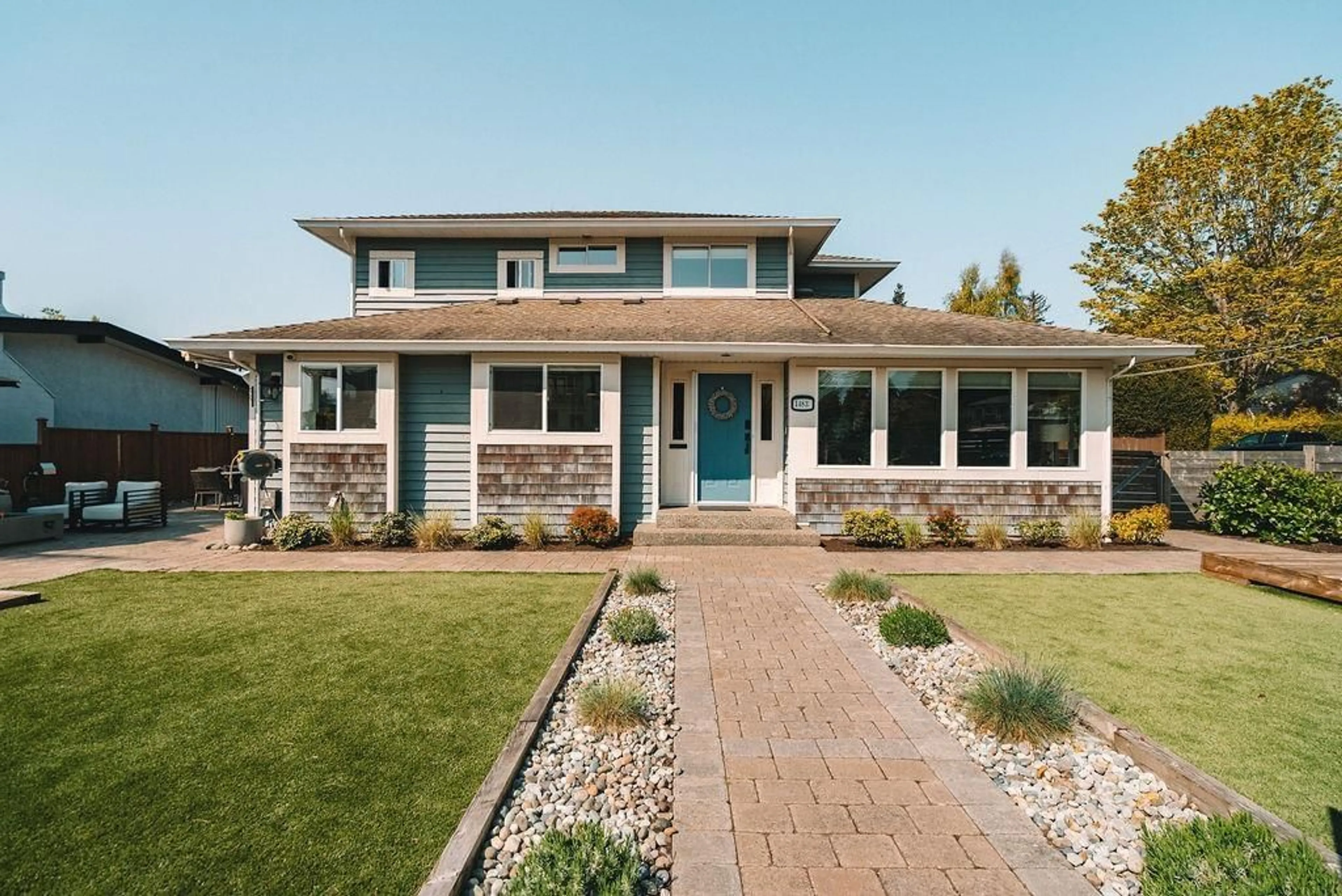 Home with brick exterior material, street for 1483 136, Surrey British Columbia V4A4E2
