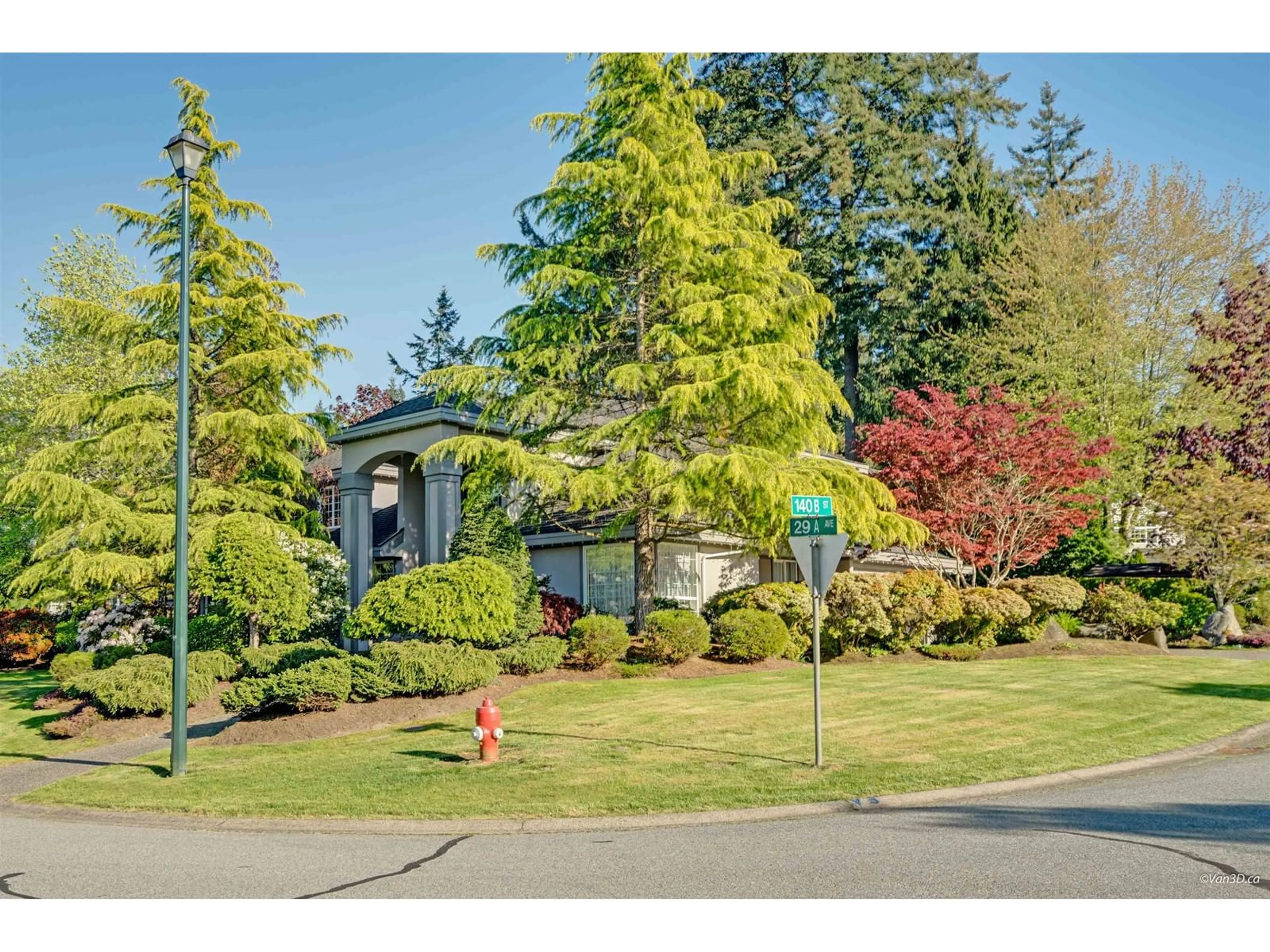 A pic from outside/outdoor area/front of a property/back of a property/a pic from drone, street for 14088 29A, Surrey British Columbia V4P2J8