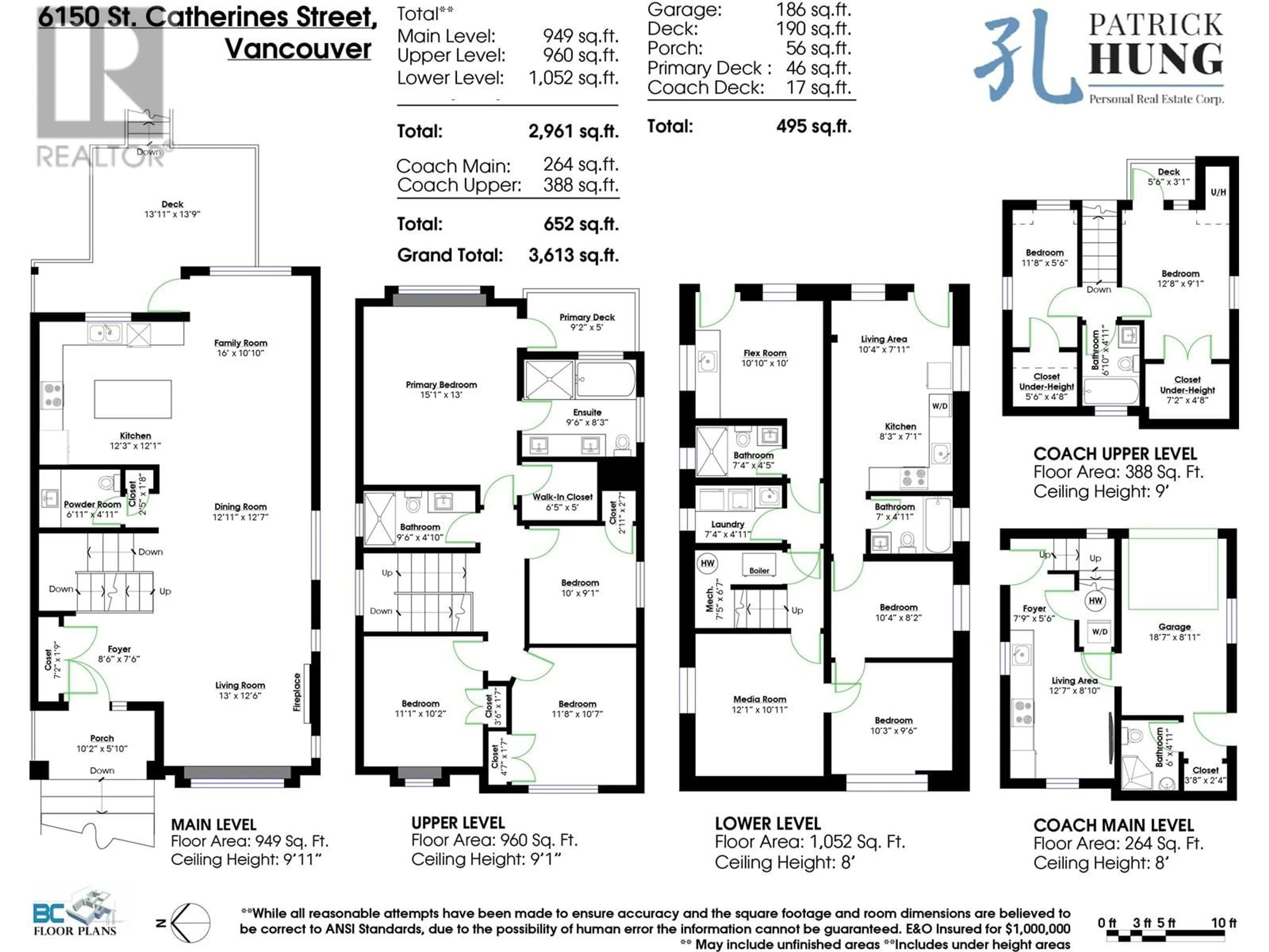 Floor plan for 6150 ST. CATHERINES STREET, Vancouver British Columbia V5W3G6