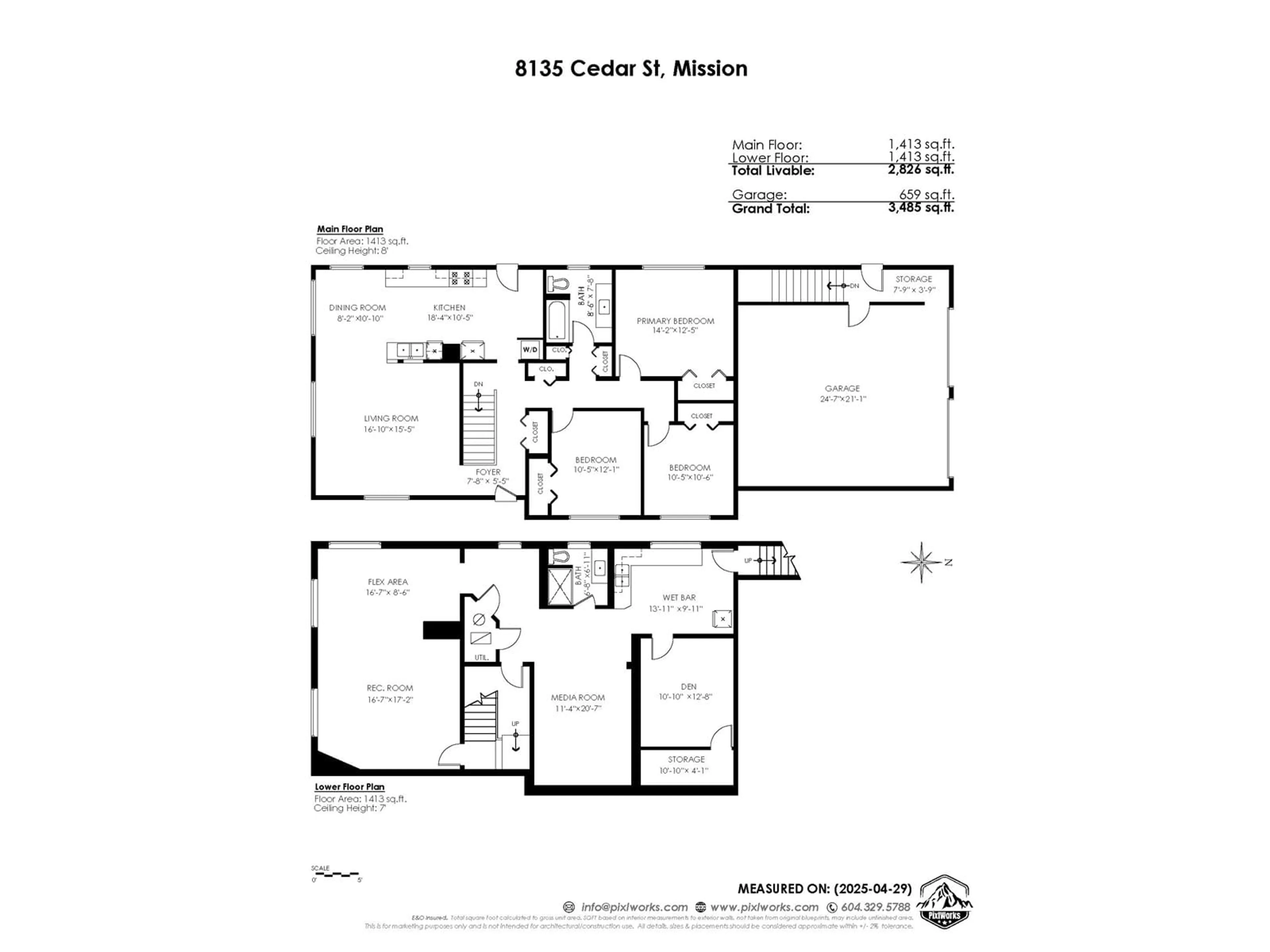 Floor plan for 8135 CEDAR, Mission British Columbia V2V3N2