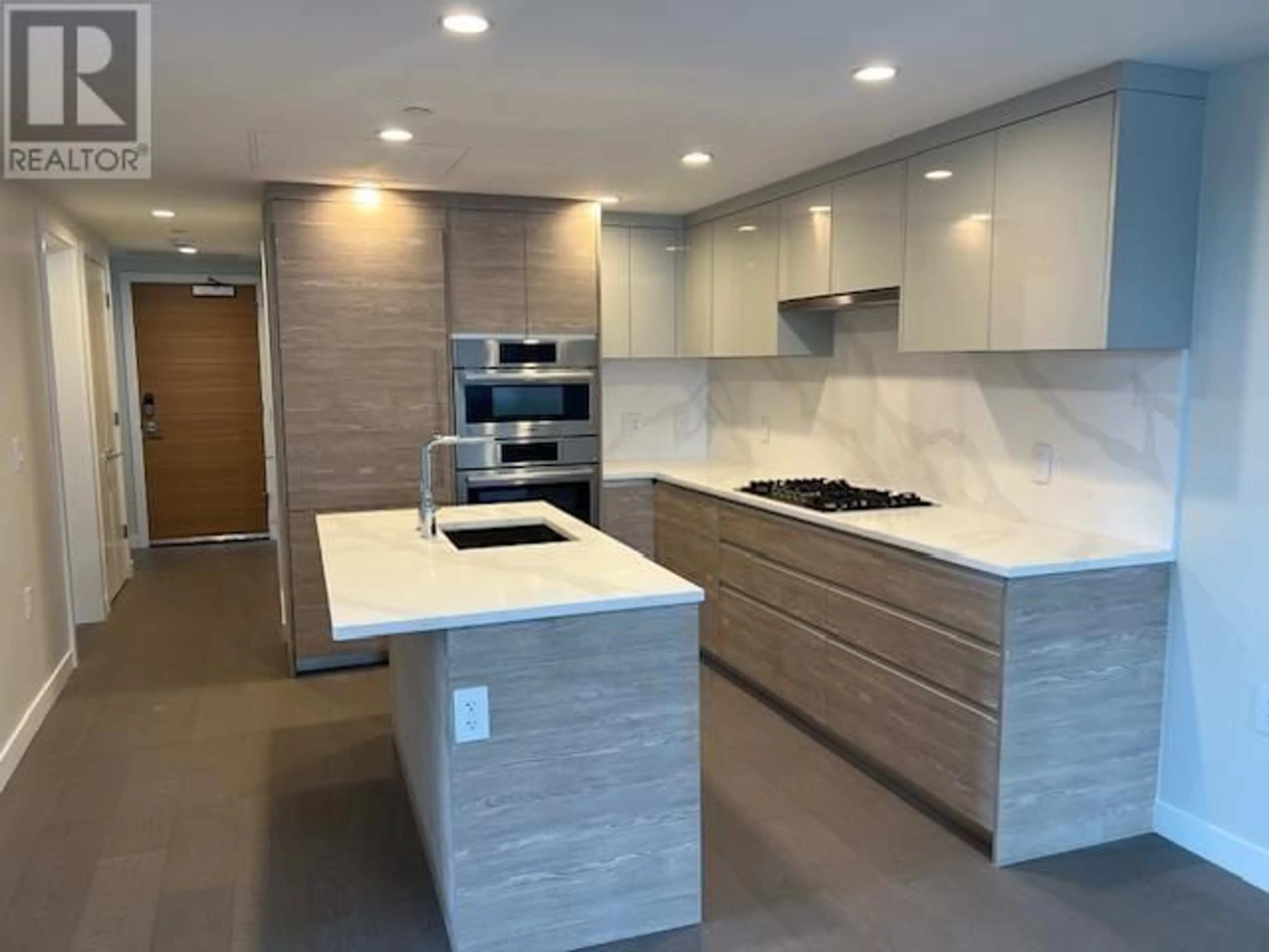 Contemporary kitchen, ceramic/tile floor for 205 - 485 63RD AVENUE, Vancouver British Columbia V5X2J3
