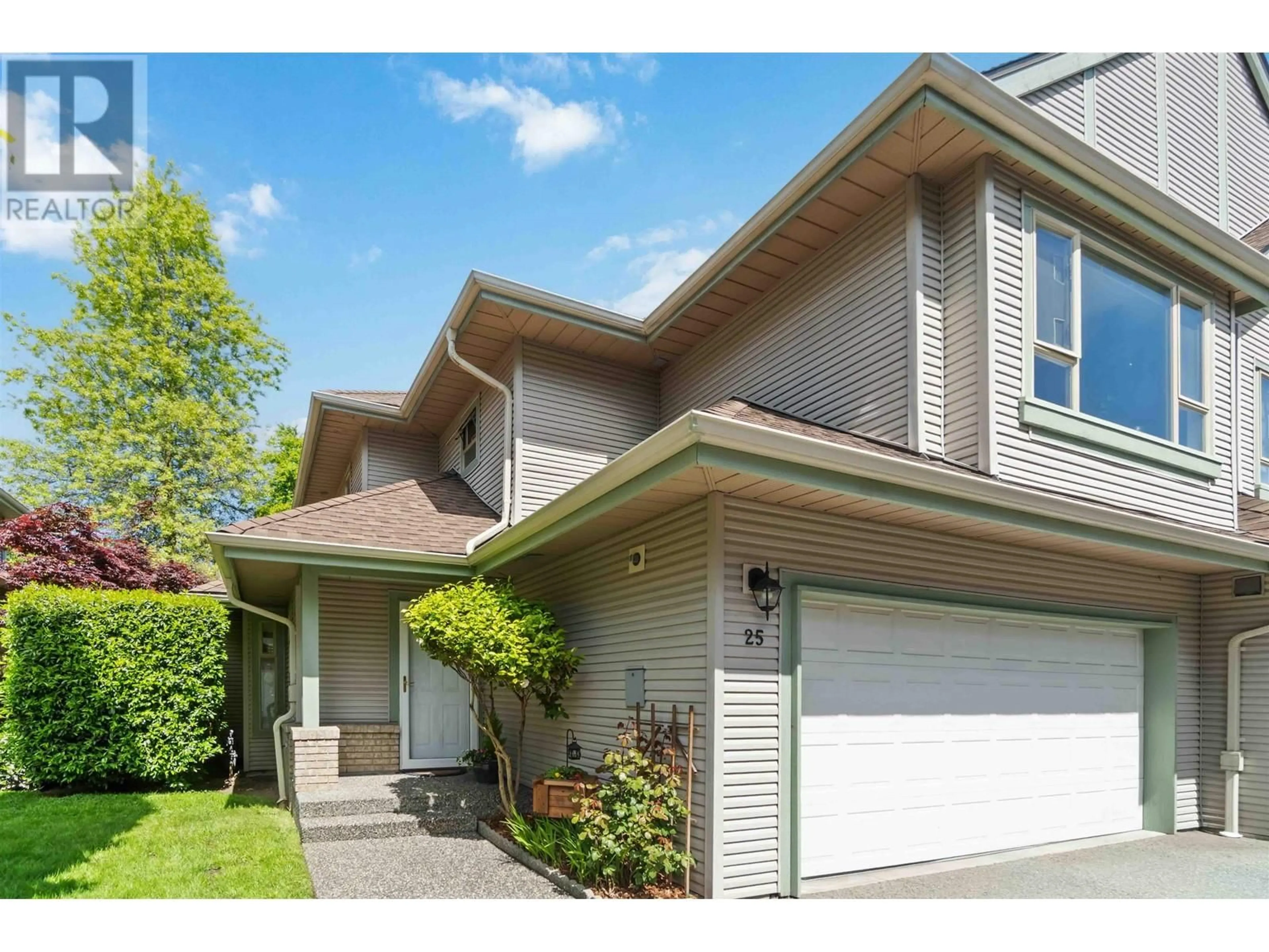 Home with vinyl exterior material, street for 25 - 1255 RIVERSIDE DRIVE, Port Coquitlam British Columbia V3B7W5