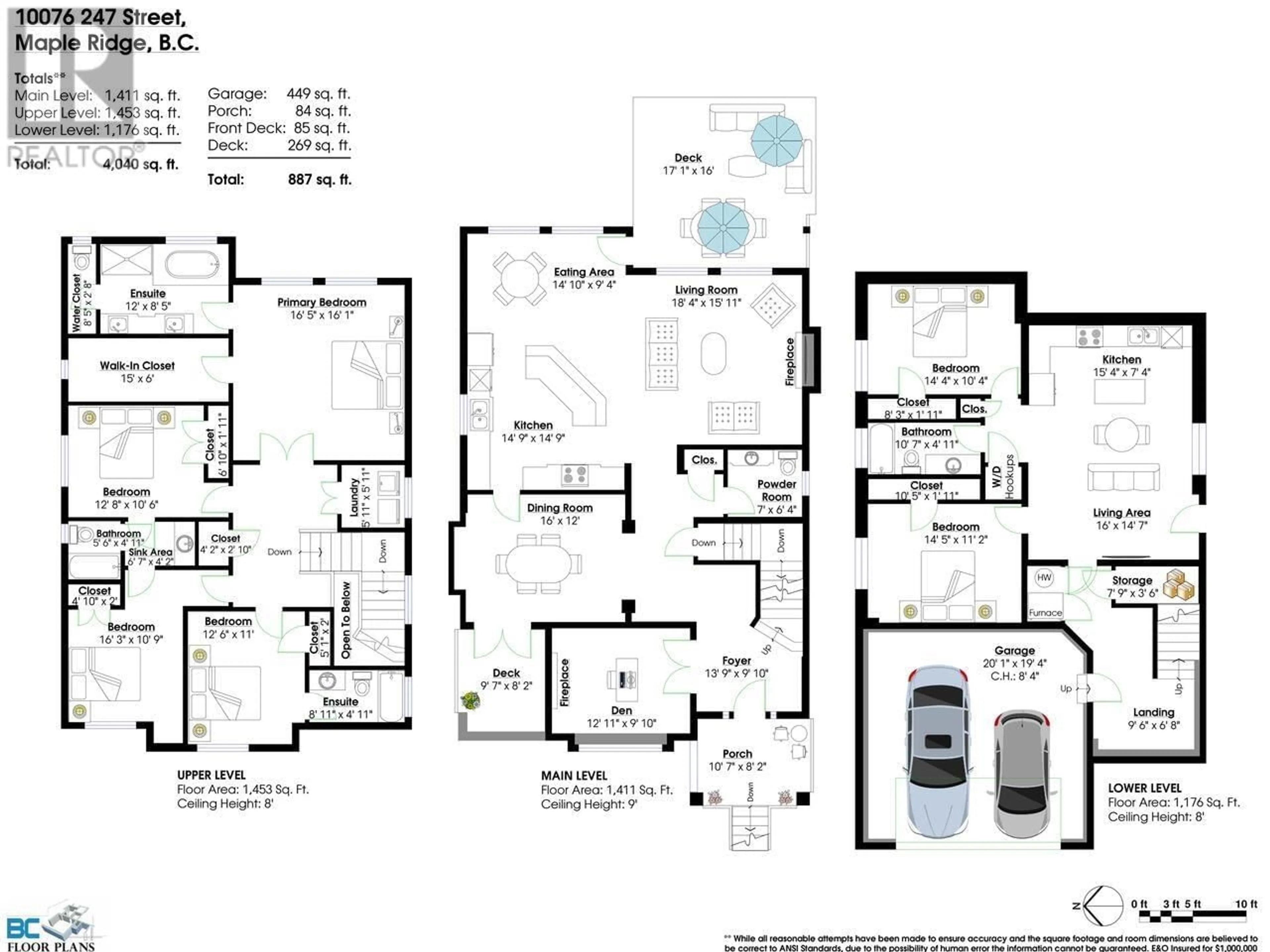 Floor plan for 10076 247 STREET, Maple Ridge British Columbia V2W0H1