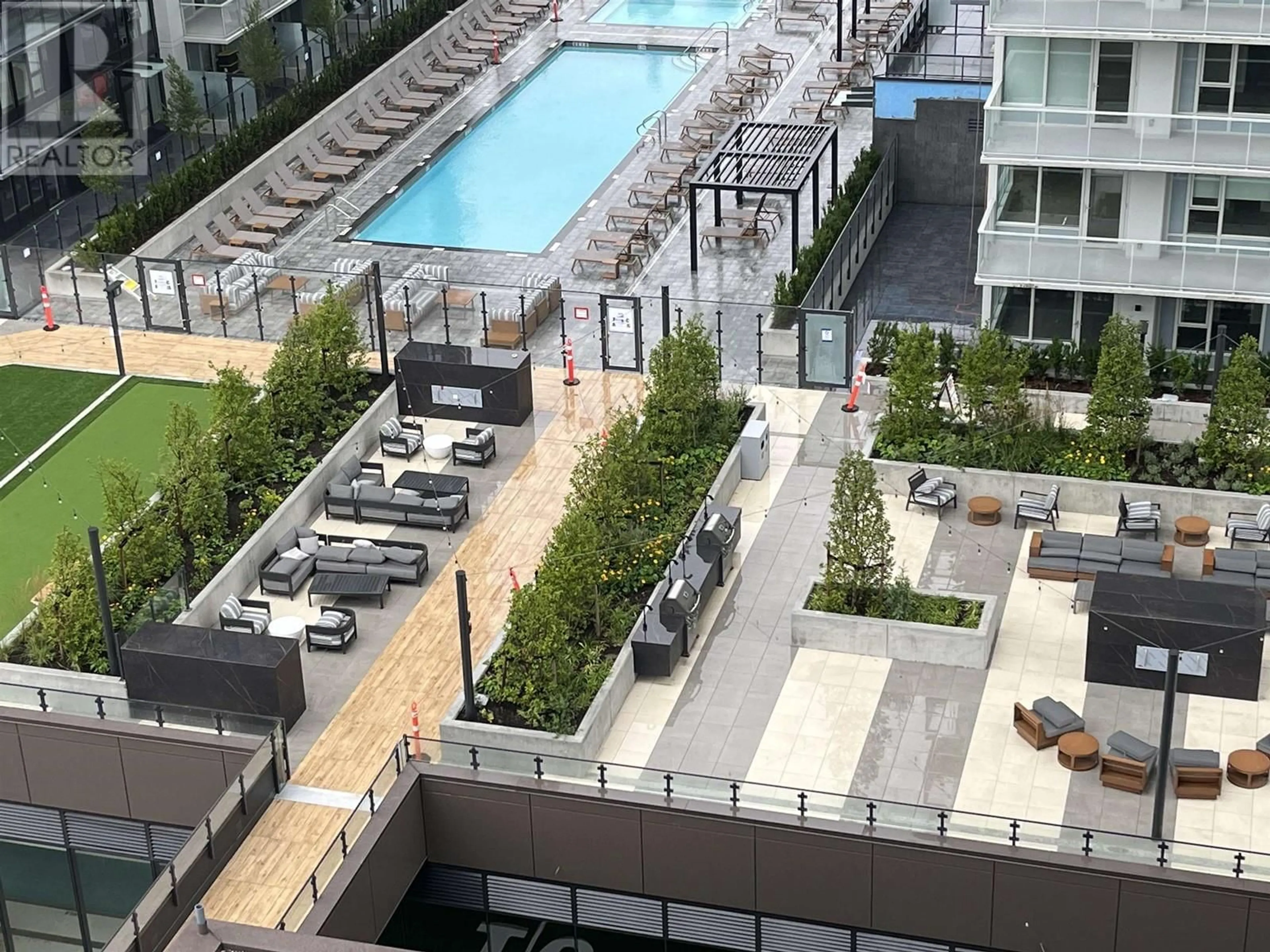 Patio, city buildings view from balcony for 1301 - 4168 LOUGHEED HIGHWAY, Burnaby British Columbia V5C0N9