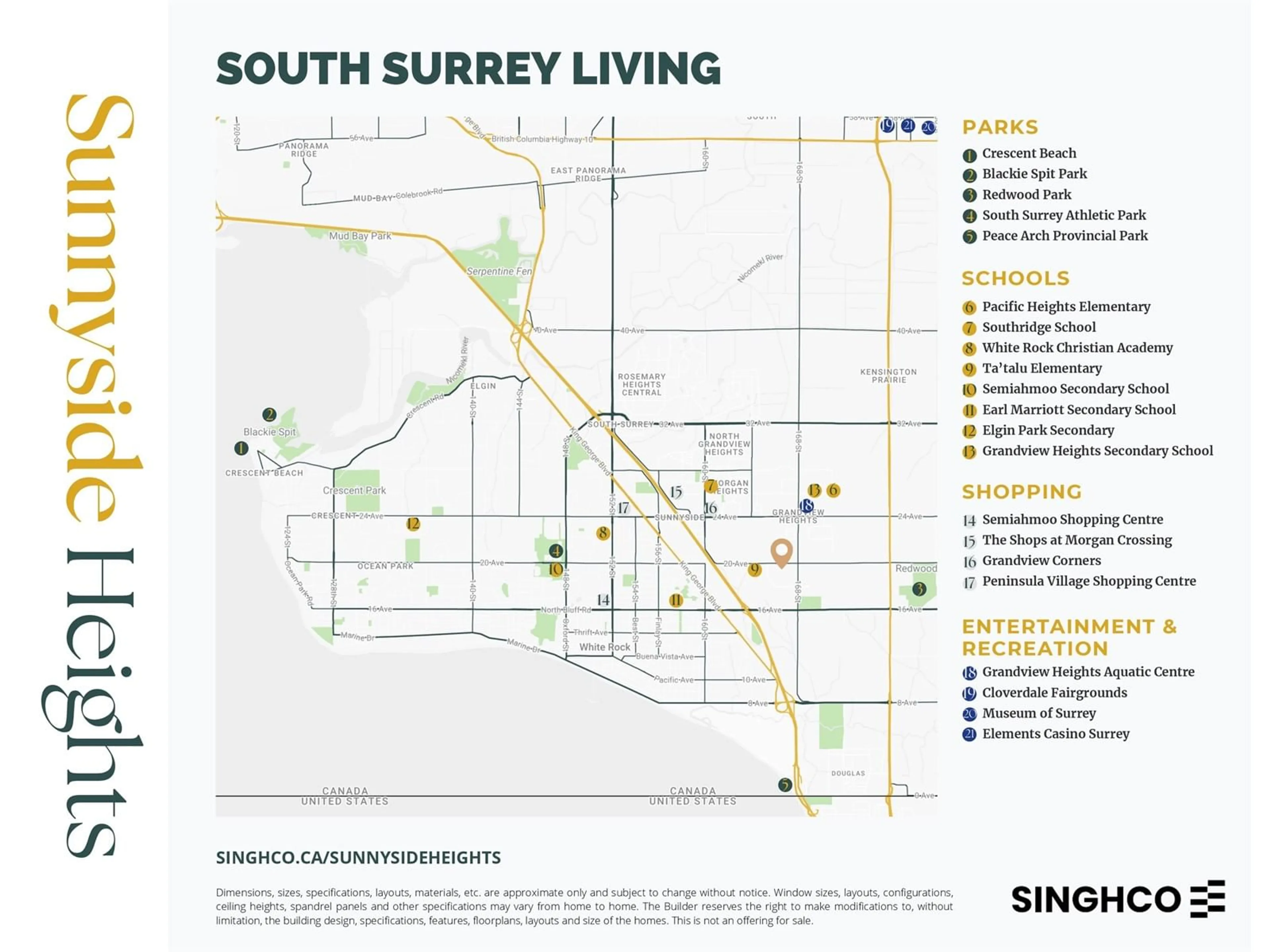 Picture of a map for 16714 20, Surrey British Columbia V3Z9M9