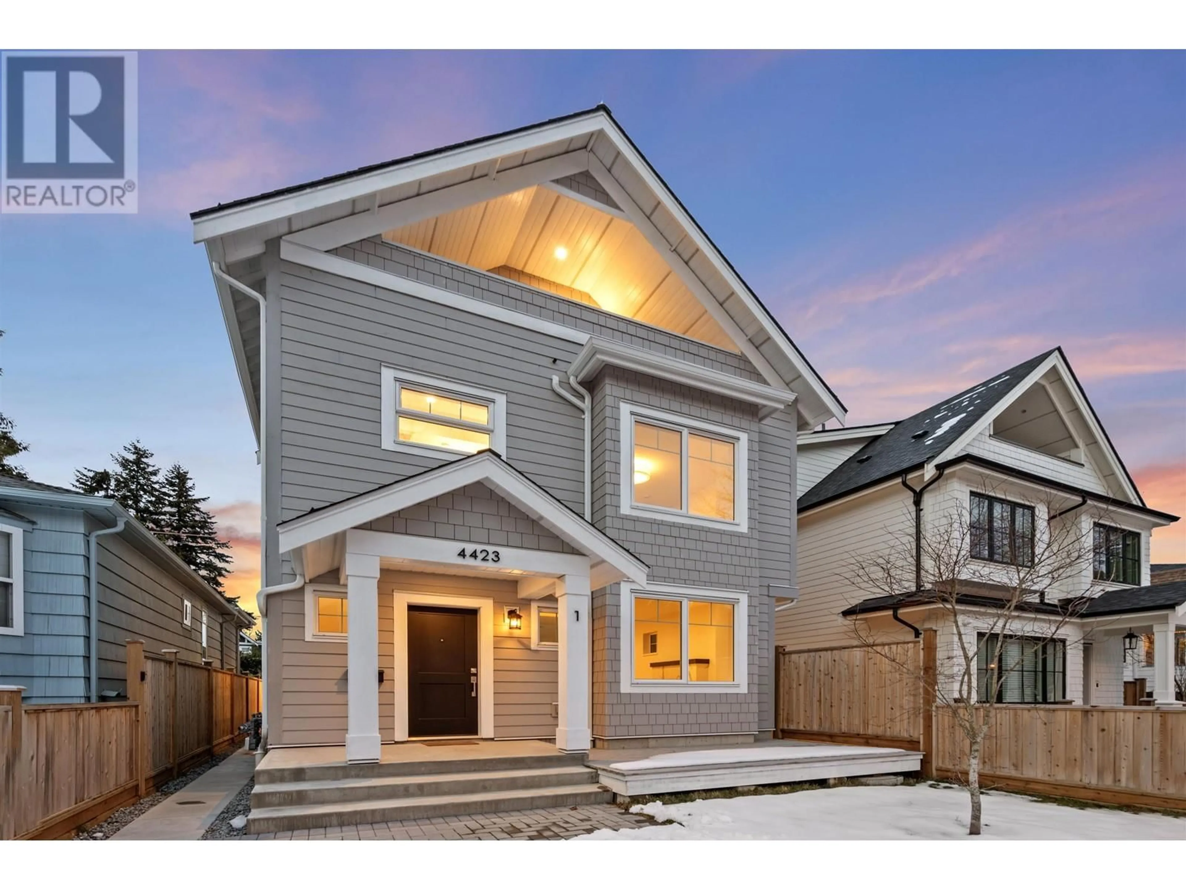 Home with vinyl exterior material, street for 1 - 4423 W 16TH AVENUE, Vancouver British Columbia V6R3E7