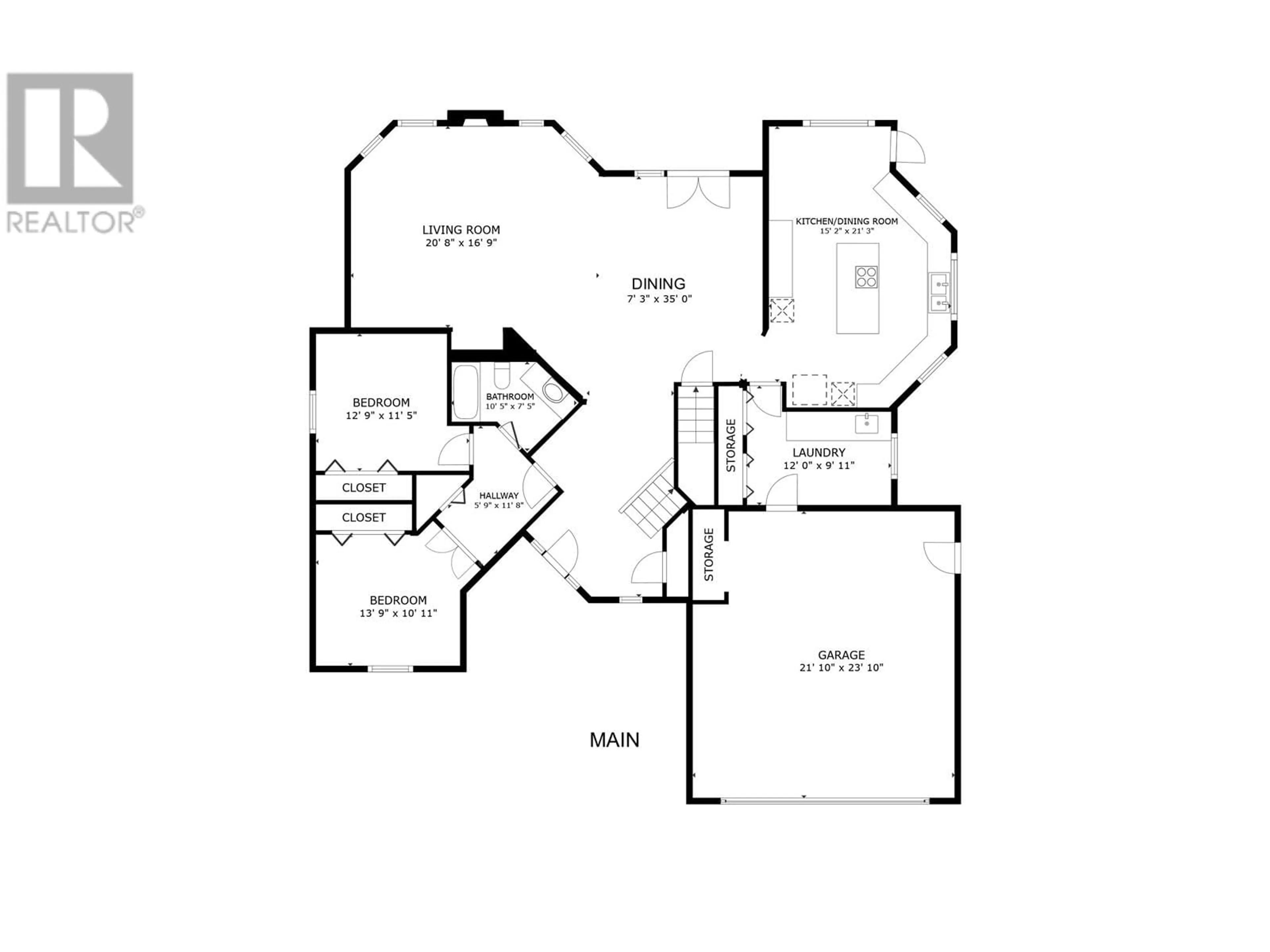 Floor plan for 13295 CHARLIE LAKE CRESCENT, Fort St. John British Columbia V1J8G3