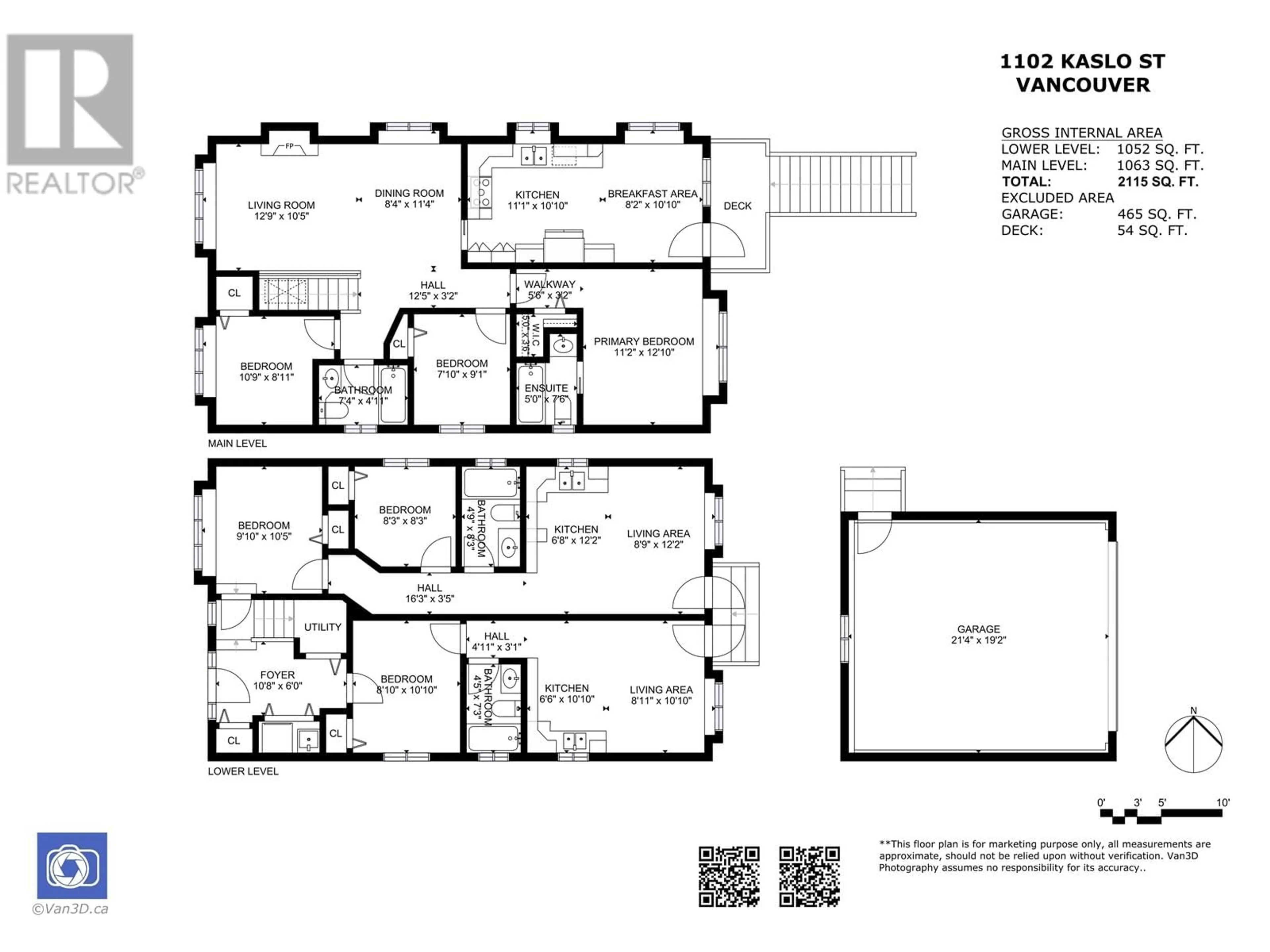 Floor plan for 1102 KASLO STREET, Vancouver British Columbia V5K3Z6