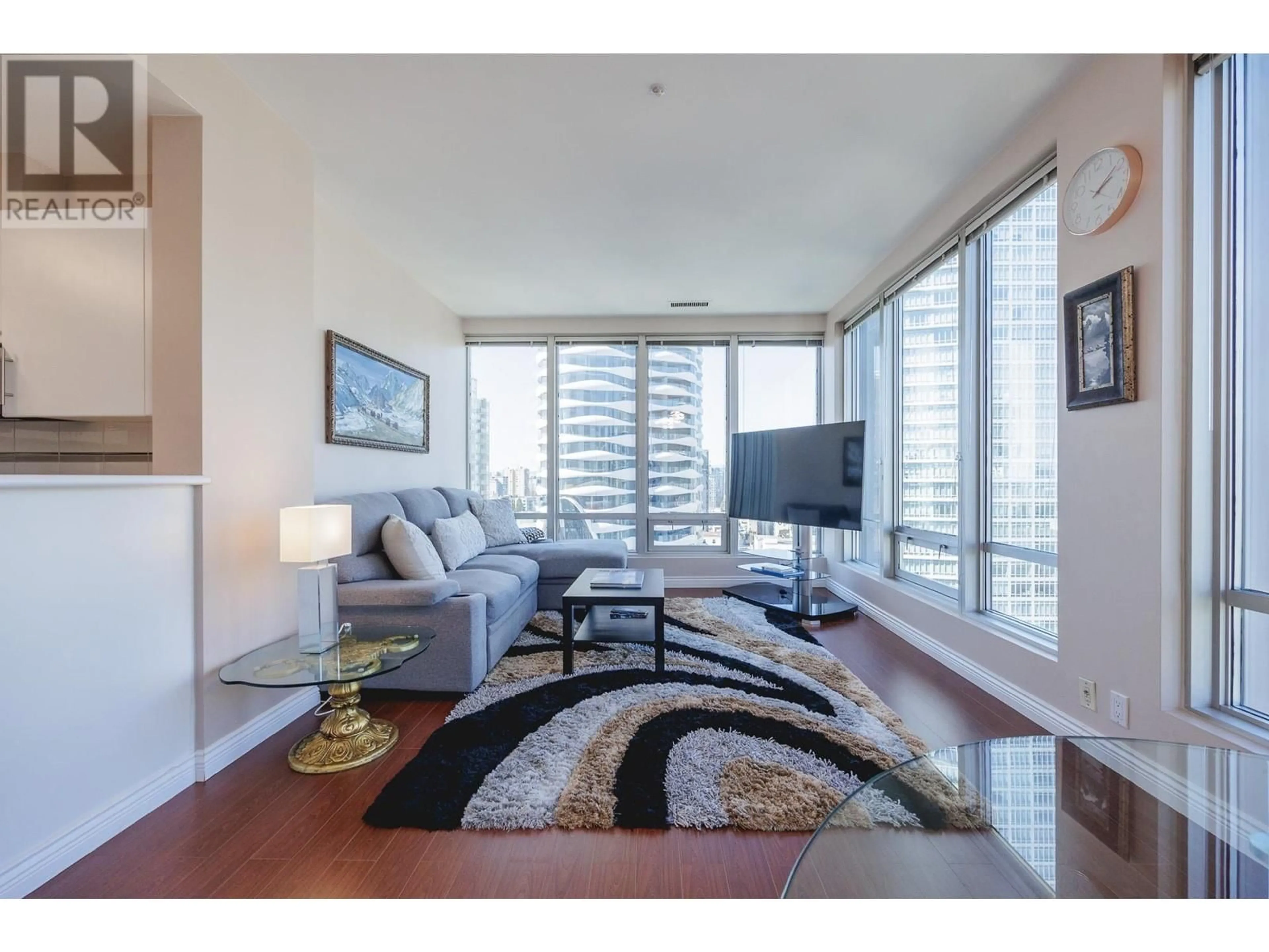Living room with furniture, unknown for 1307 - 989 NELSON STREET, Vancouver British Columbia V6Z2S1