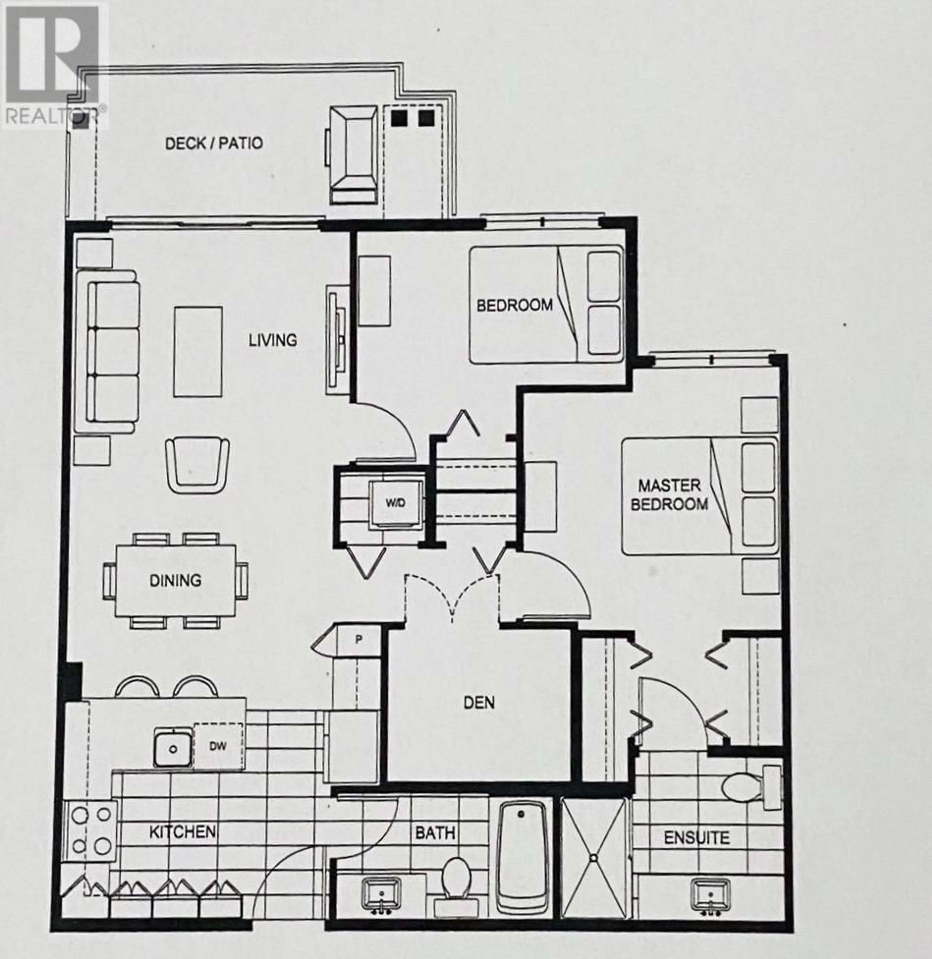 Floor plan for 506 - 3462 ROSS DRIVE, Vancouver British Columbia V6S0H6