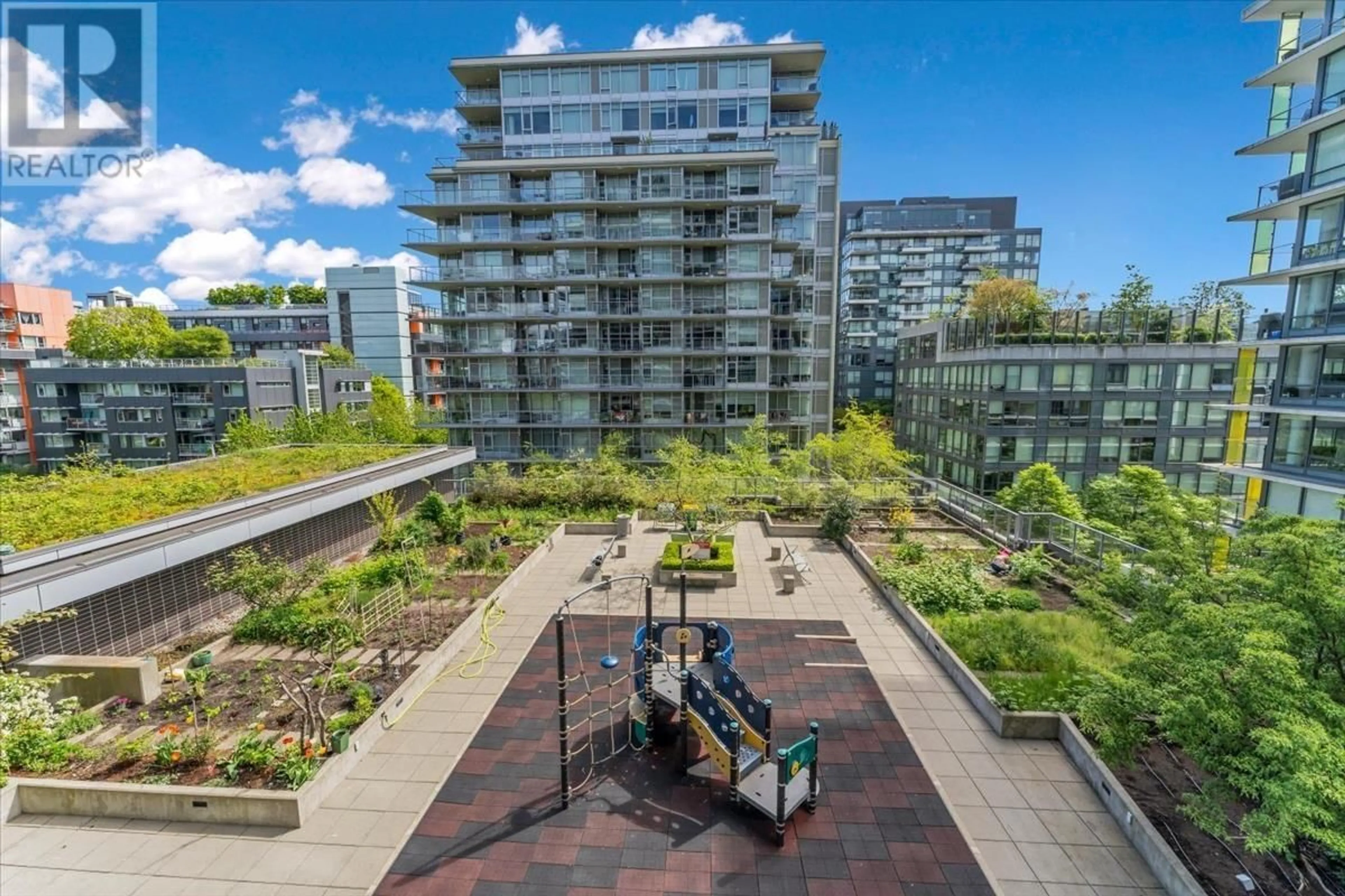 Patio, city buildings view from balcony for 556 - 168 1ST AVENUE, Vancouver British Columbia V5Y0H6