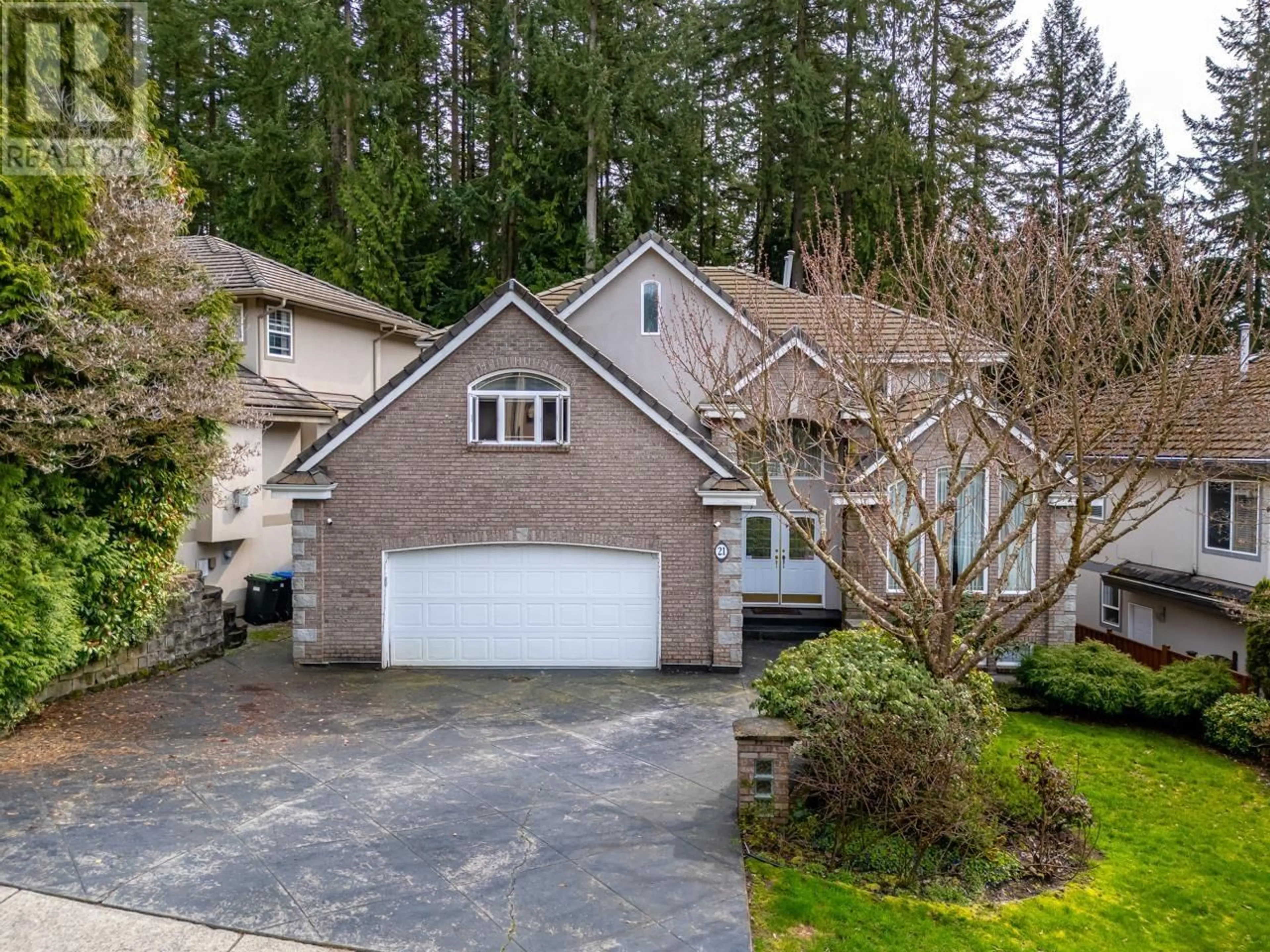 A pic from outside/outdoor area/front of a property/back of a property/a pic from drone, street for 21 WILKES CREEK DRIVE, Port Moody British Columbia V3H5A1