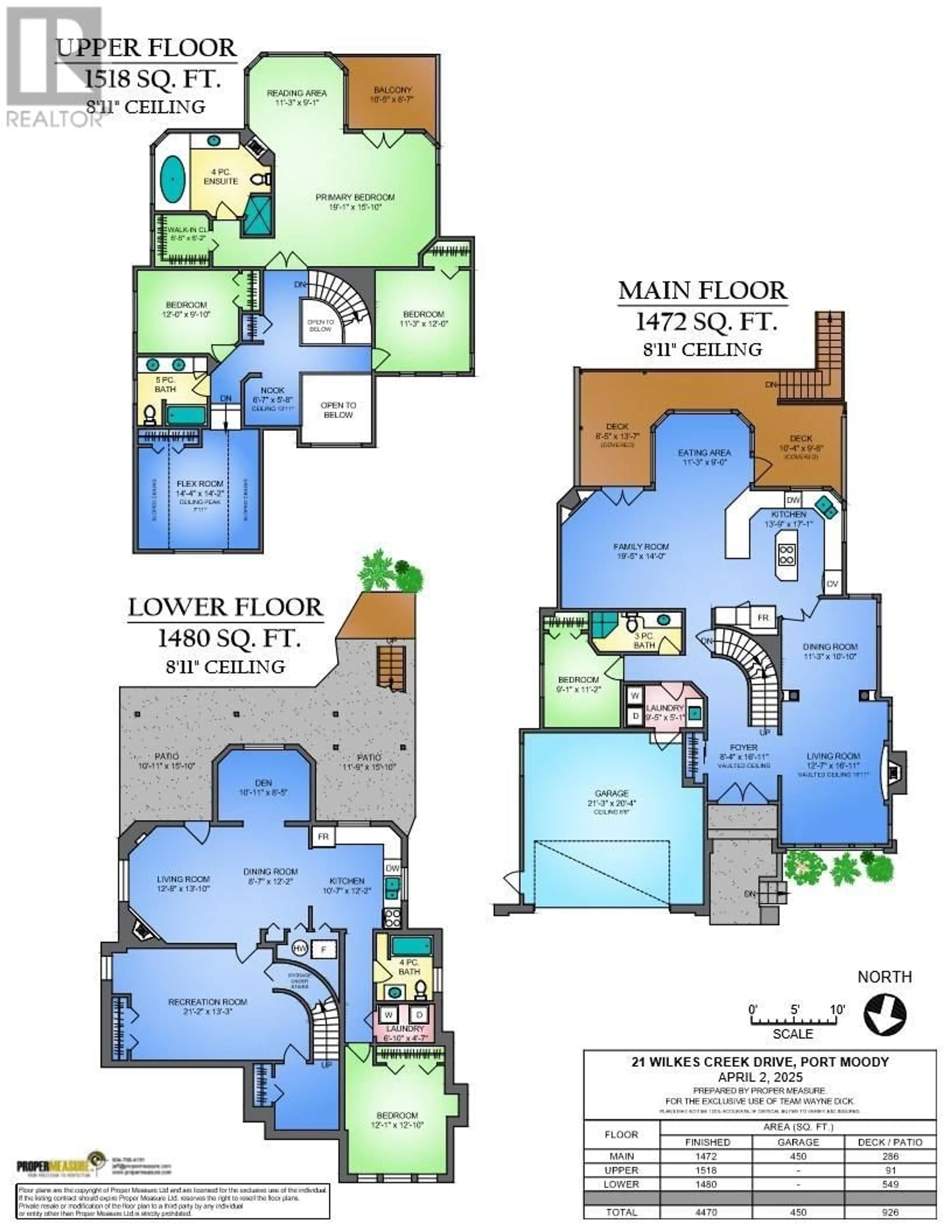 Floor plan for 21 WILKES CREEK DRIVE, Port Moody British Columbia V3H5A1
